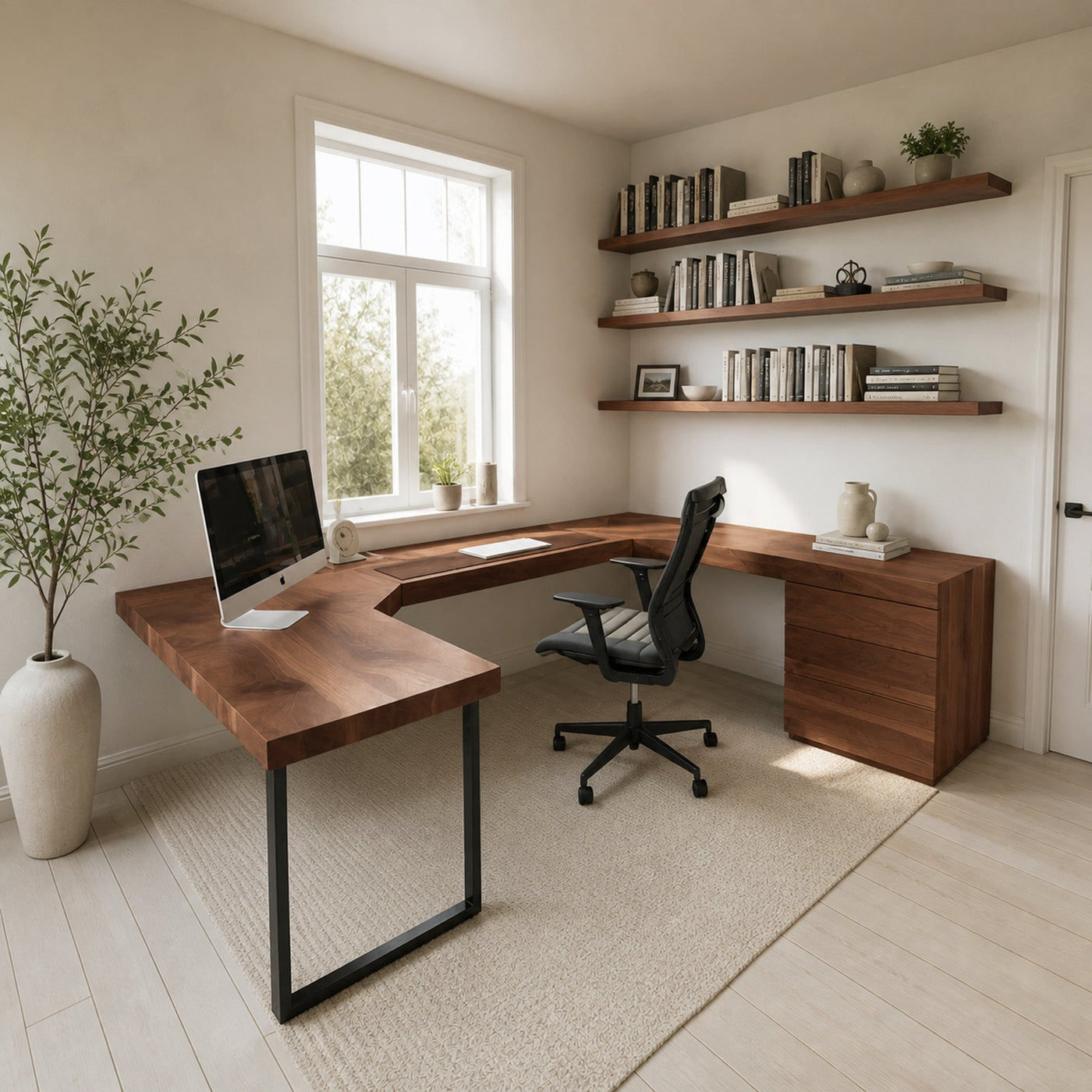 Modern U Shaped Desk For Home Office Use - product view 7