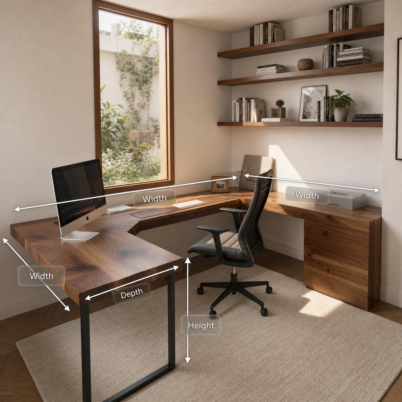 Modern U Shaped Desk For Home Office Use - product view 8