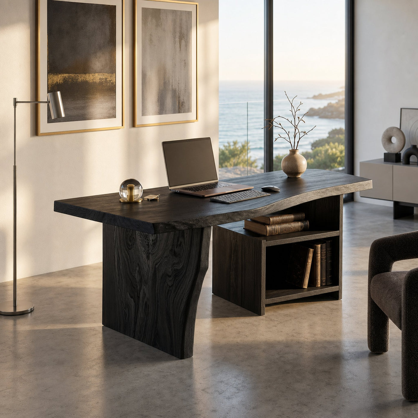 Modern Vanity Desk With Storage Drawers For Bedroom - product view 4