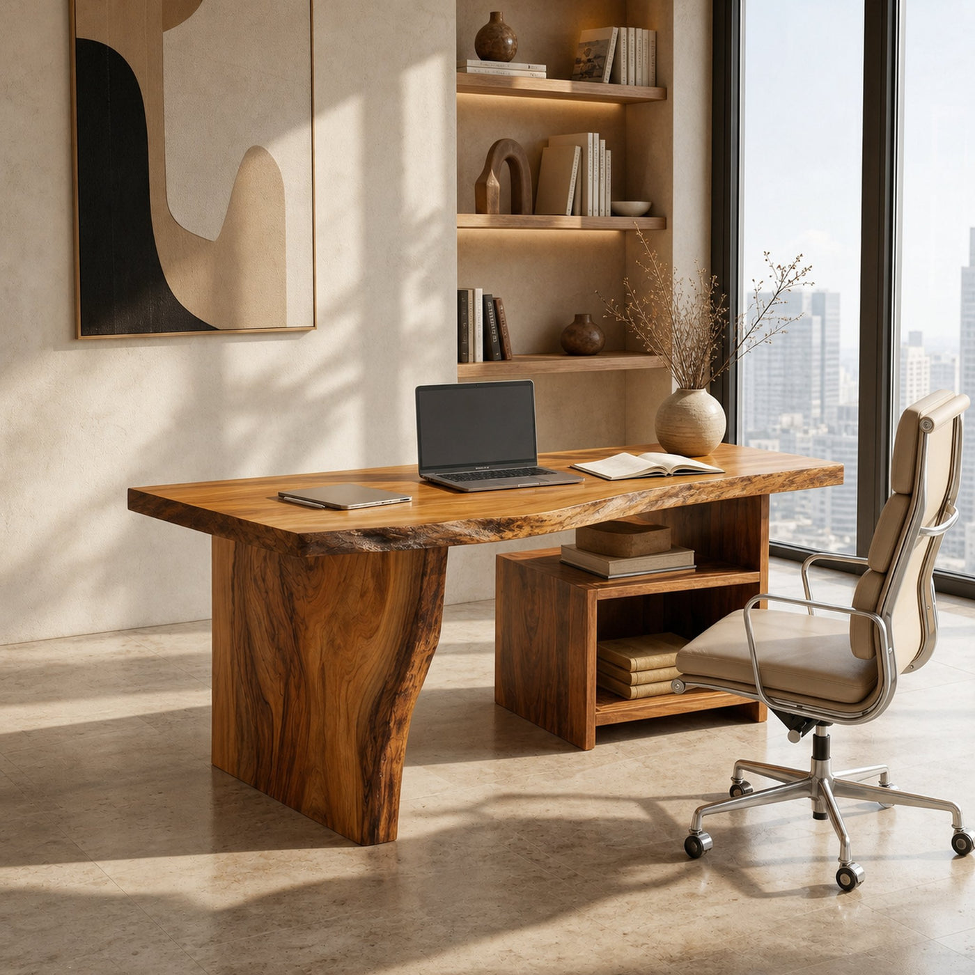 Modern Vanity Desk With Storage Drawers For Bedroom - product view 7