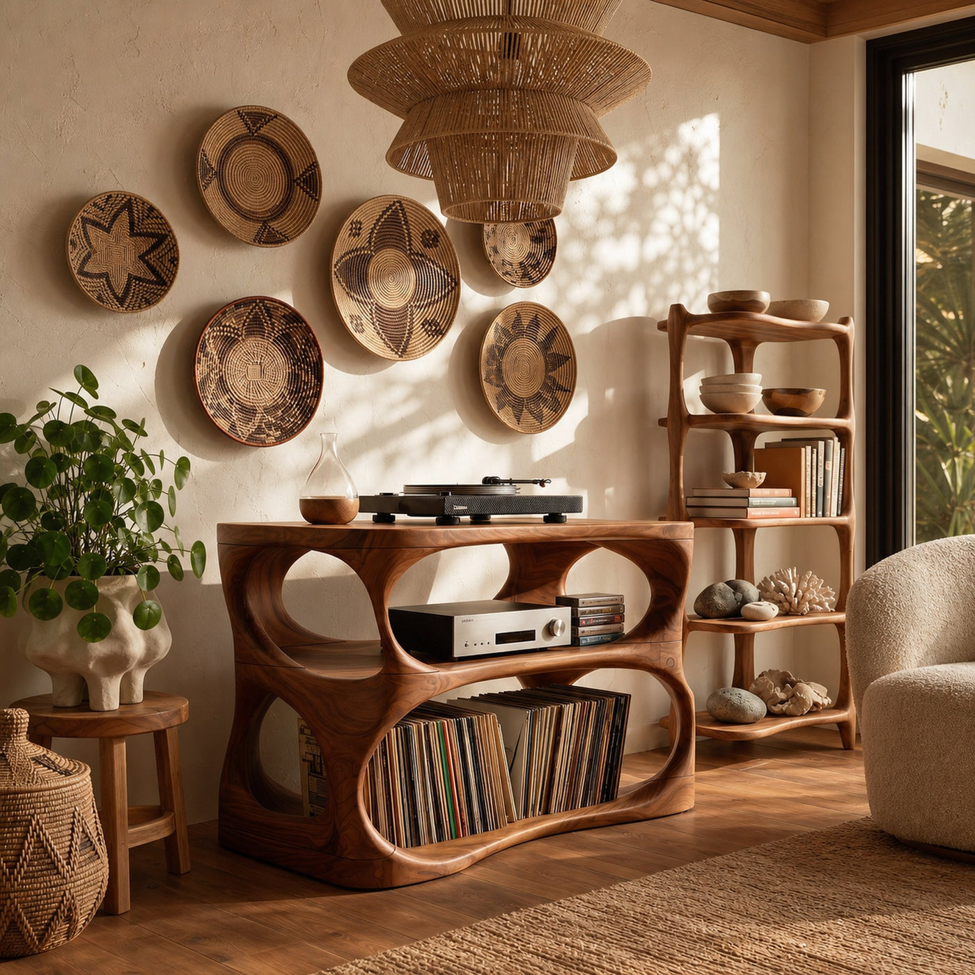 Modern Vinyl Display Stand For Entertainment Interior Space - product view 6