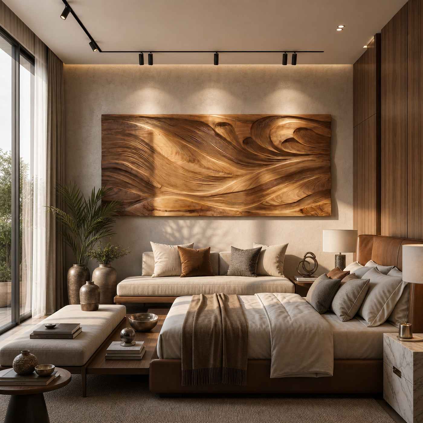 Modern Wall Art With Textured Design For Living Room - product view 4
