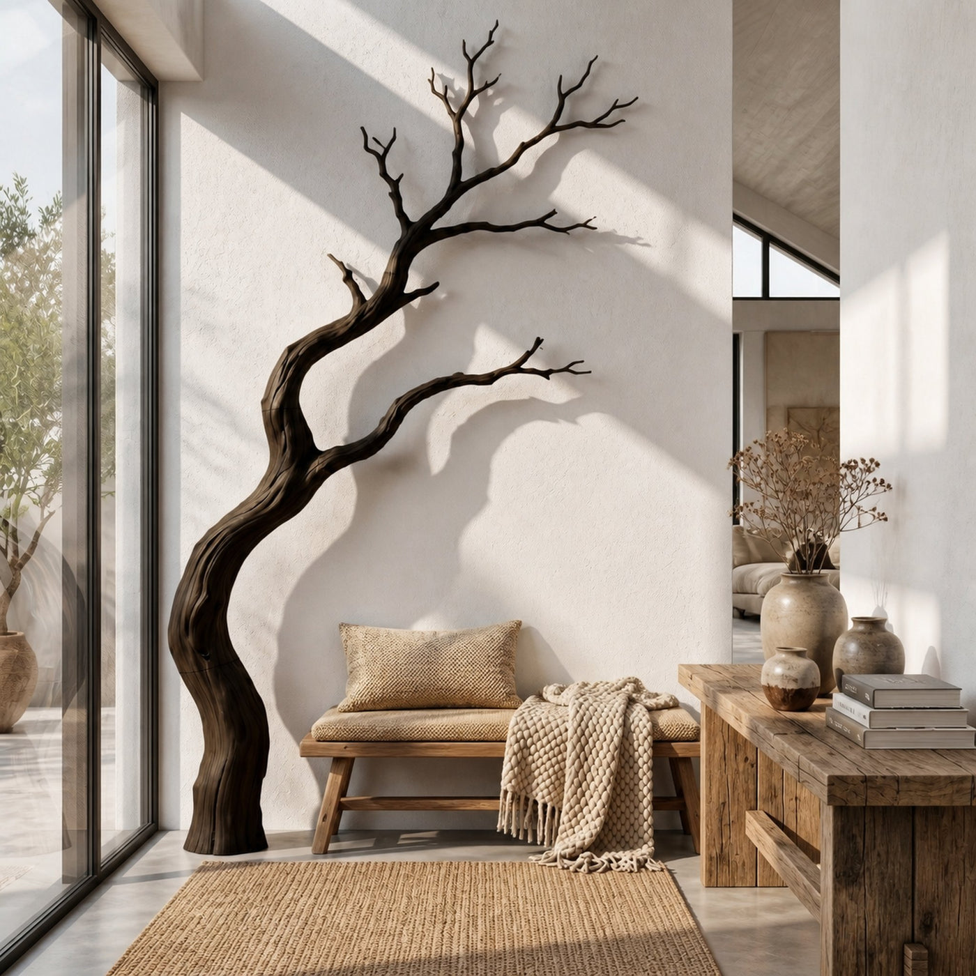 Modern Wall Decor Driftwood Branch Style For Living Room