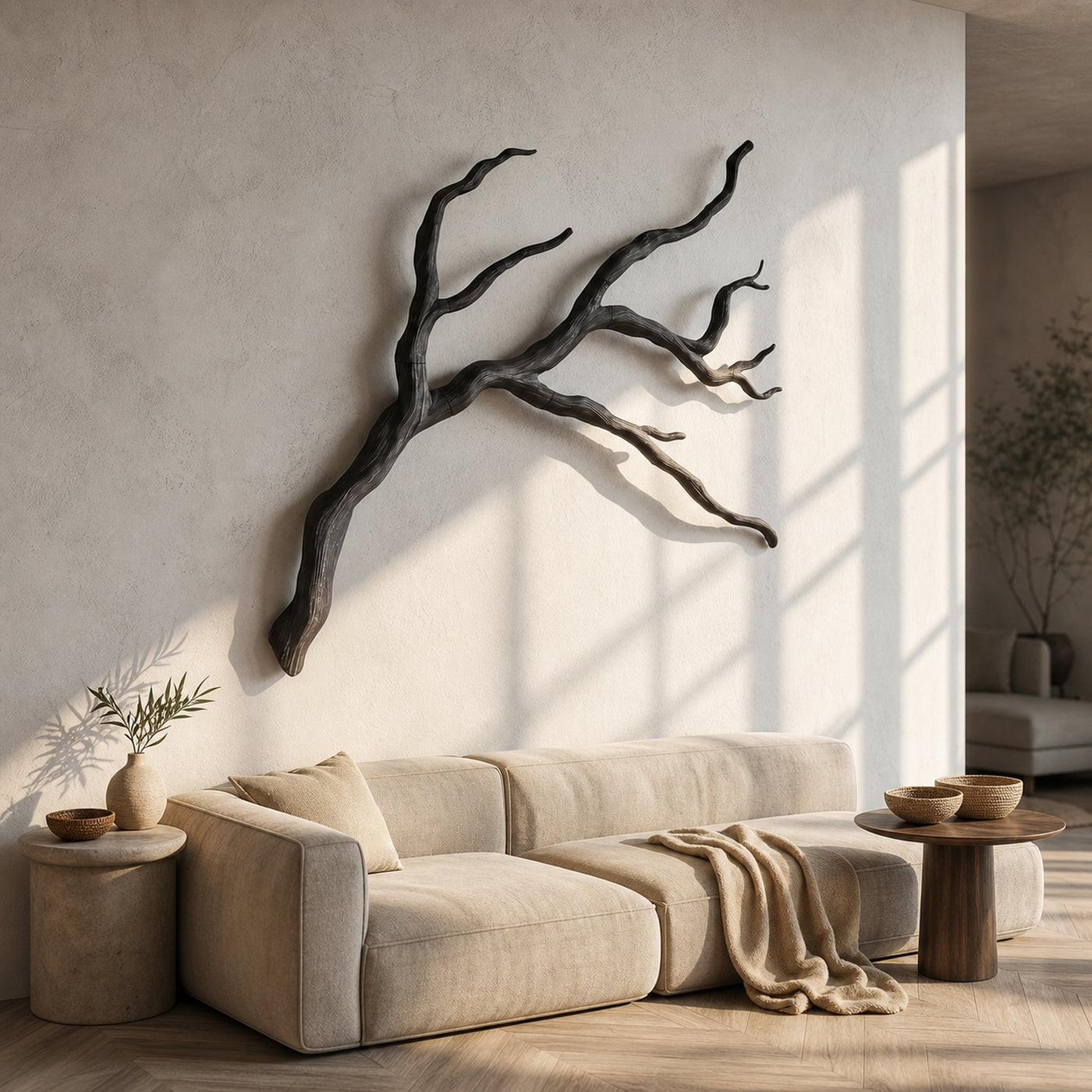 Modern Wall Decor Sculptural Branch Form For Living Room - product view 2