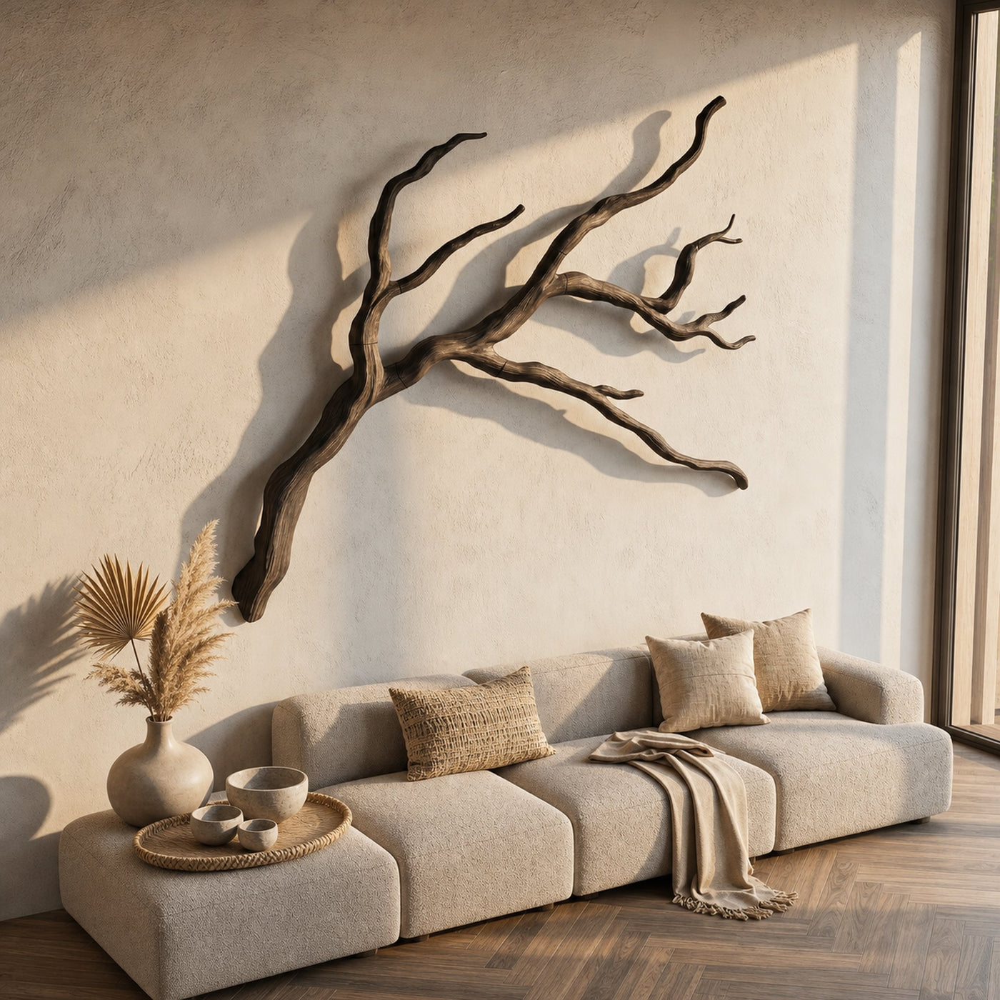 Modern Wall Decor Sculptural Branch Form For Living Room - product view 3