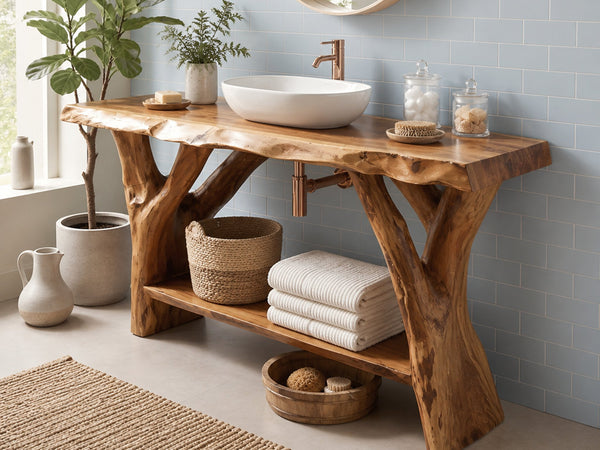 Modern Wood Bathroom Vanity For Clean Bathroom Layout