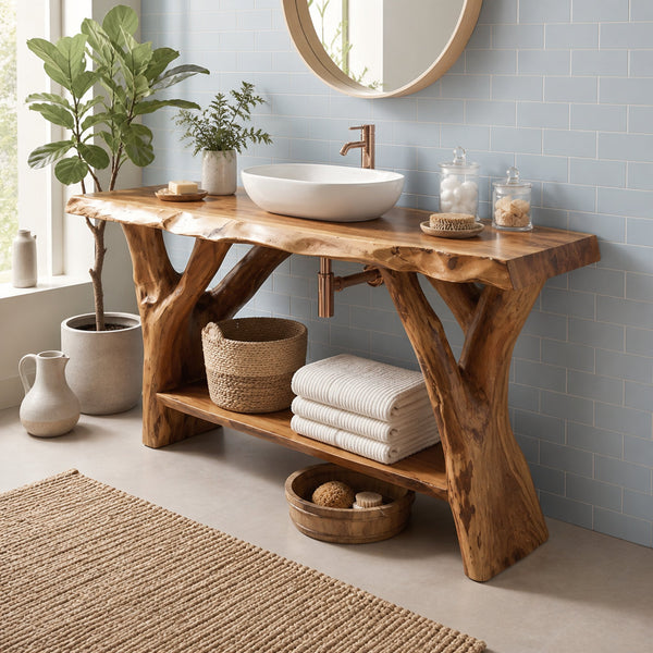 Modern Wood Bathroom Vanity For Clean Bathroom Layout