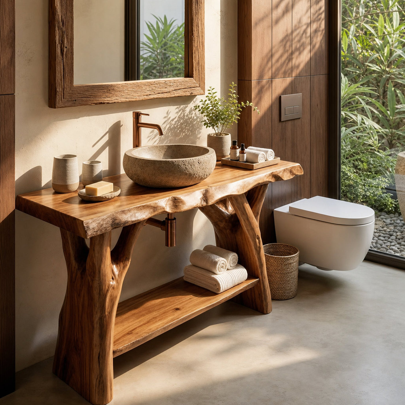Modern Wood Bathroom Vanity For Clean Bathroom Layout - product view 4