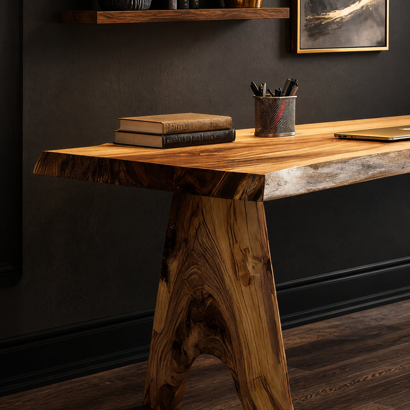 Modern Wooden Desk For Home Study And Creative Space - product view 3