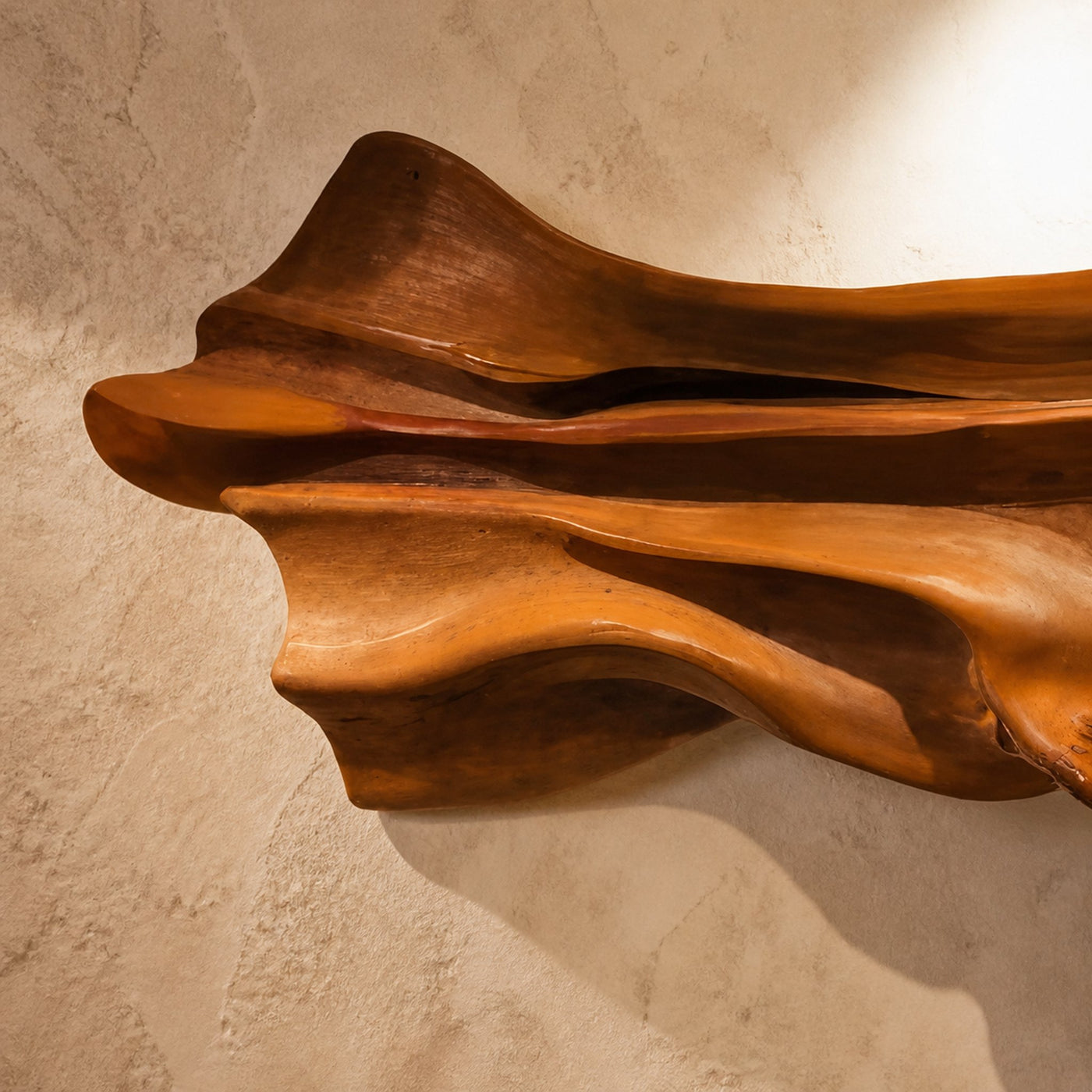 Modern Wooden Wall Sculpture For Bedroom Living Room Decor - product view 3