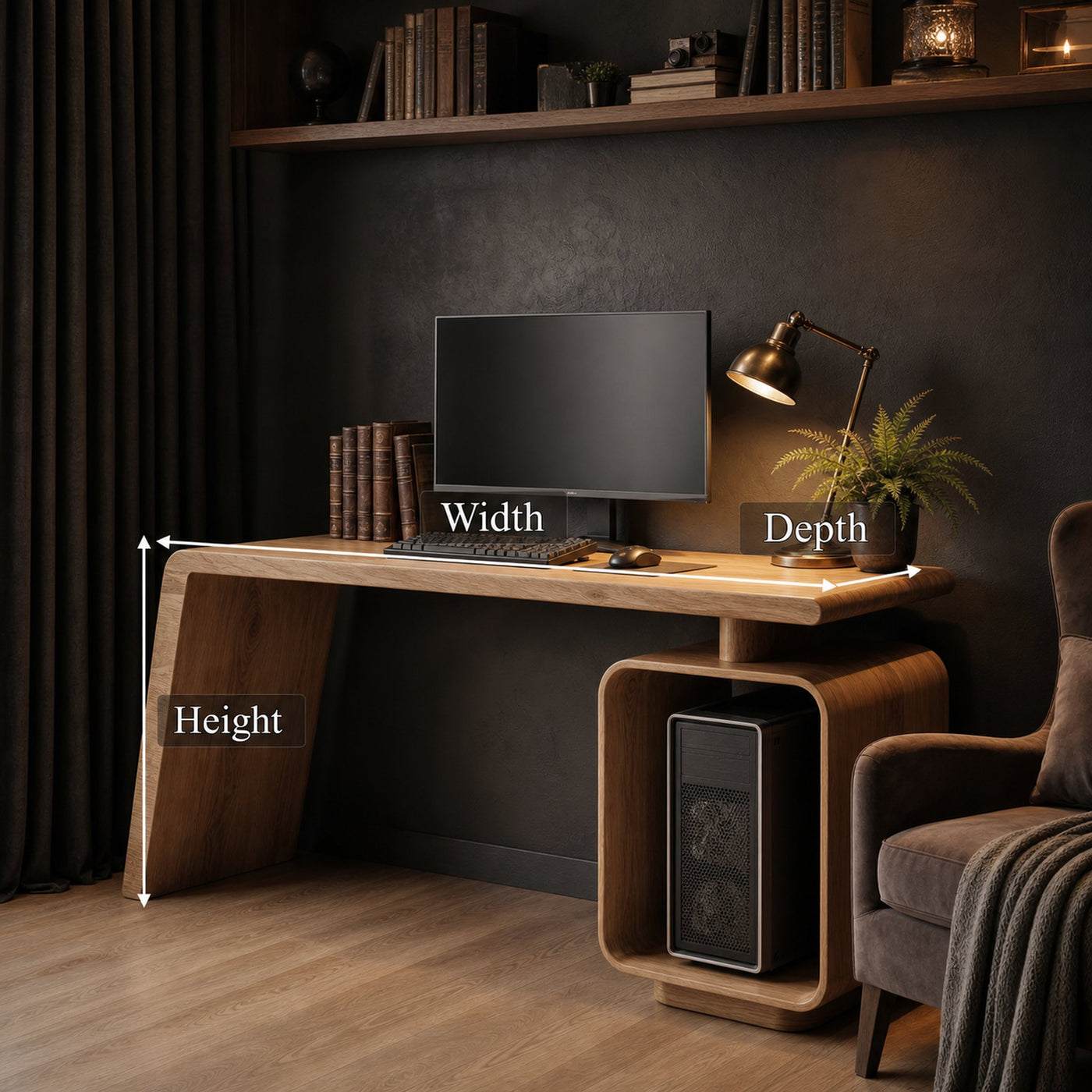 Modern Work Desk For Home Office And Study Room - product view 6