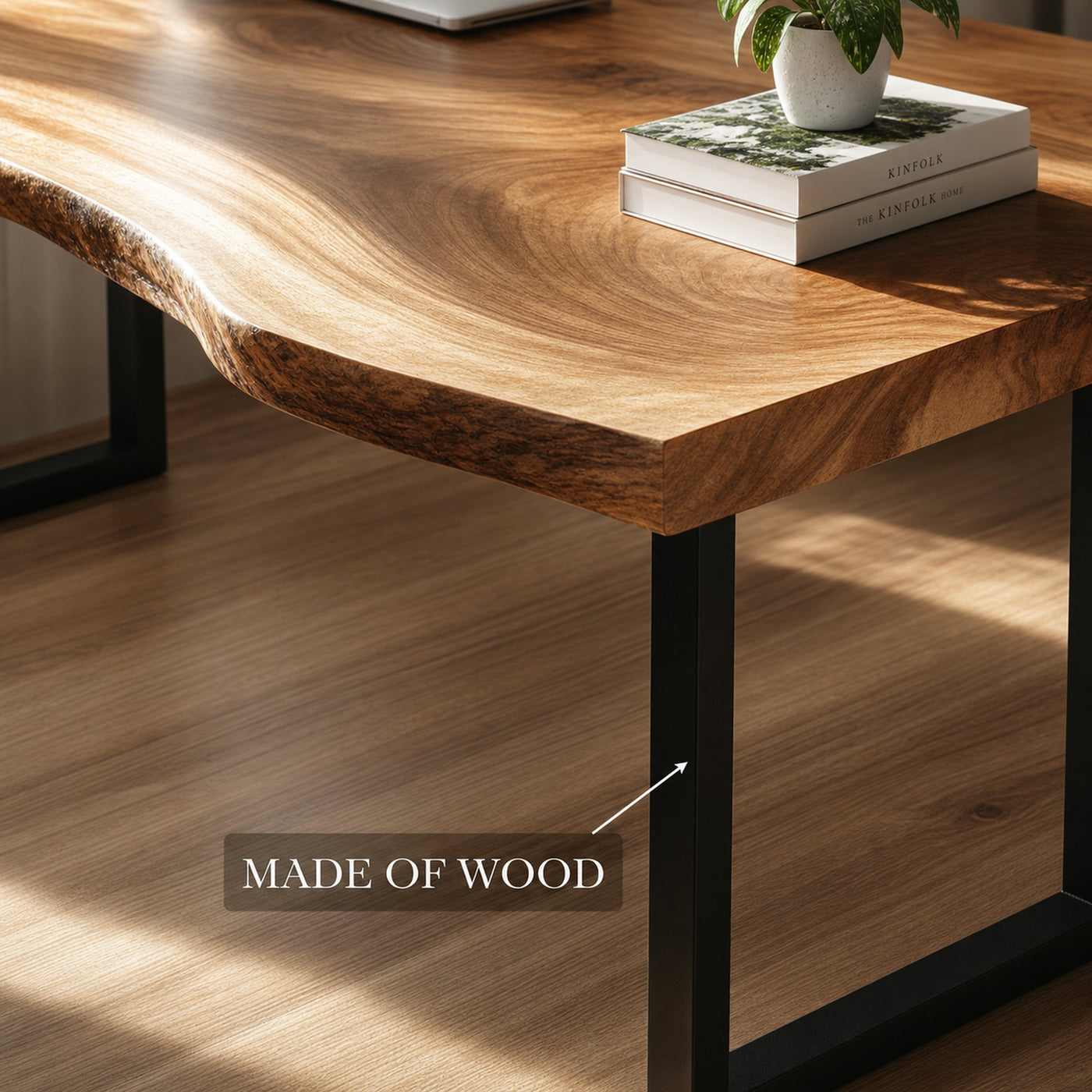 Natural Contemporary Office Desk Home Office And Study Room - product view 4