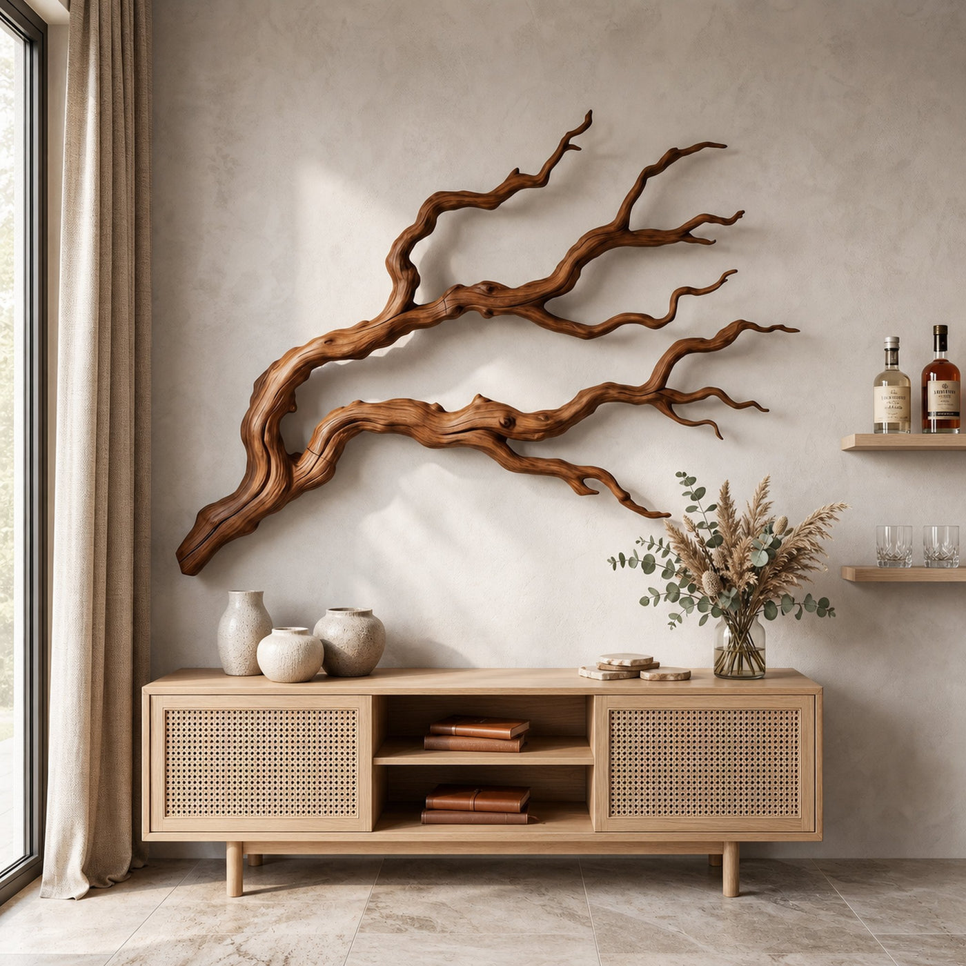 Nature Inspired Branch Wall Art Organic Sculptural Design For Living Room - product view 6