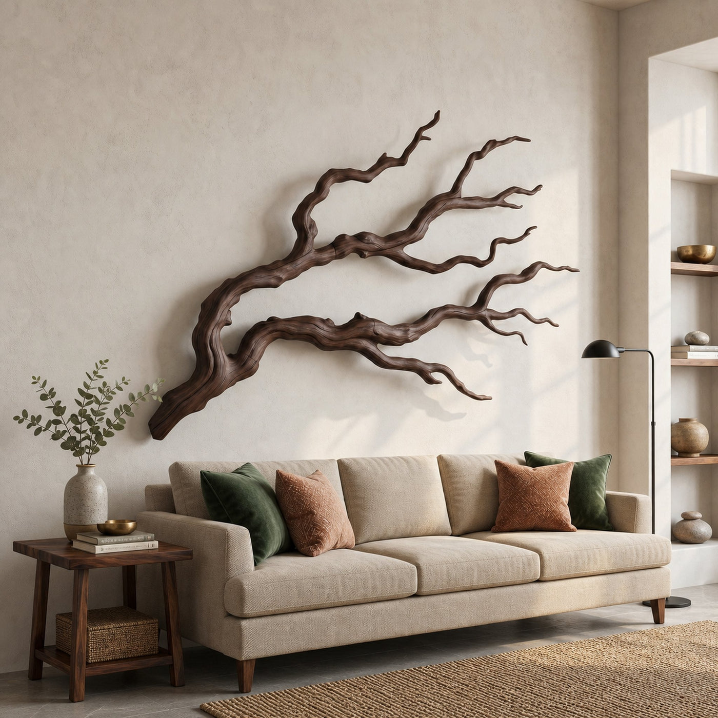 Nature Inspired Branch Wall Art Organic Sculptural Design For Living Room - product view 7