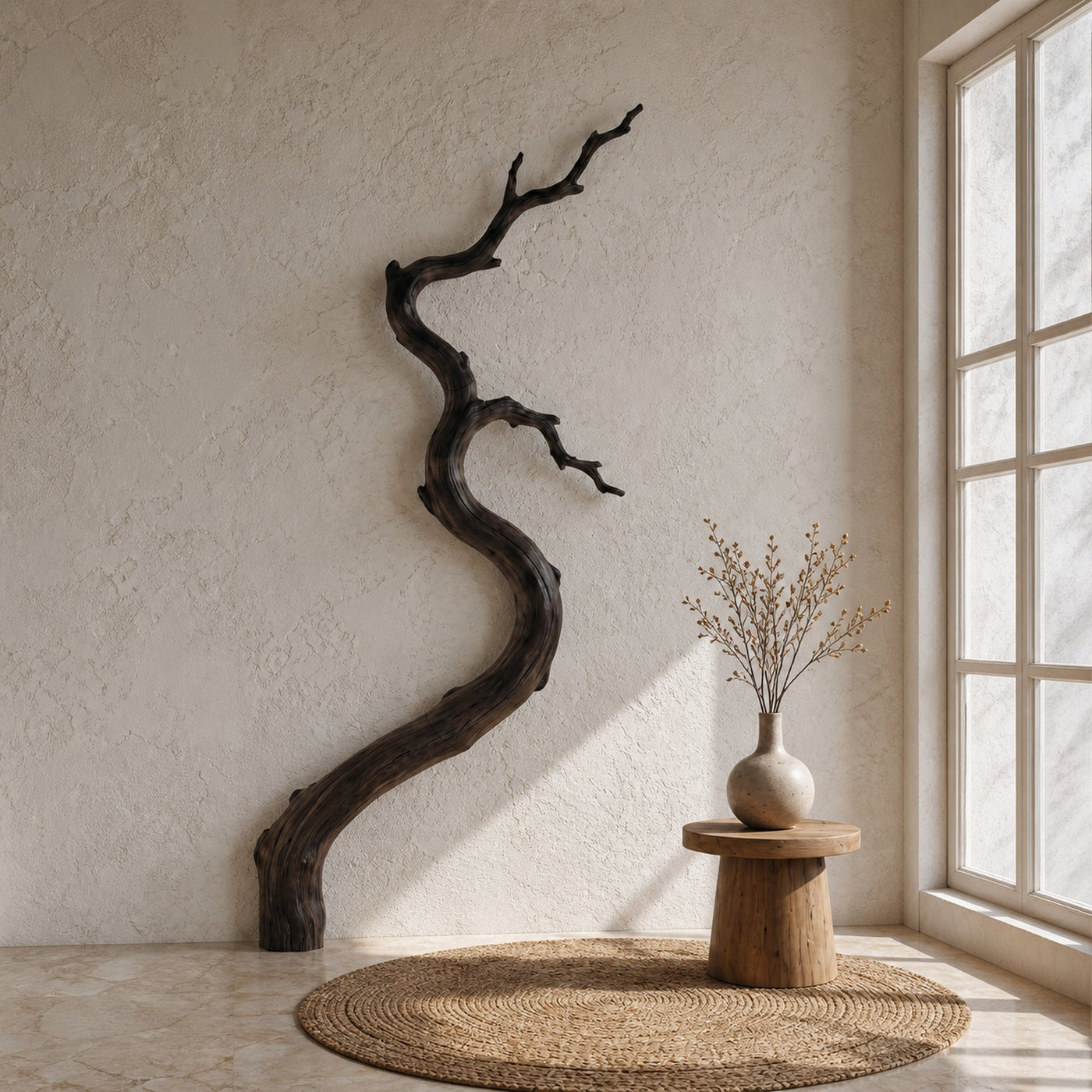 Nature Inspired Wall Decor Tree Branch Form For Entryway