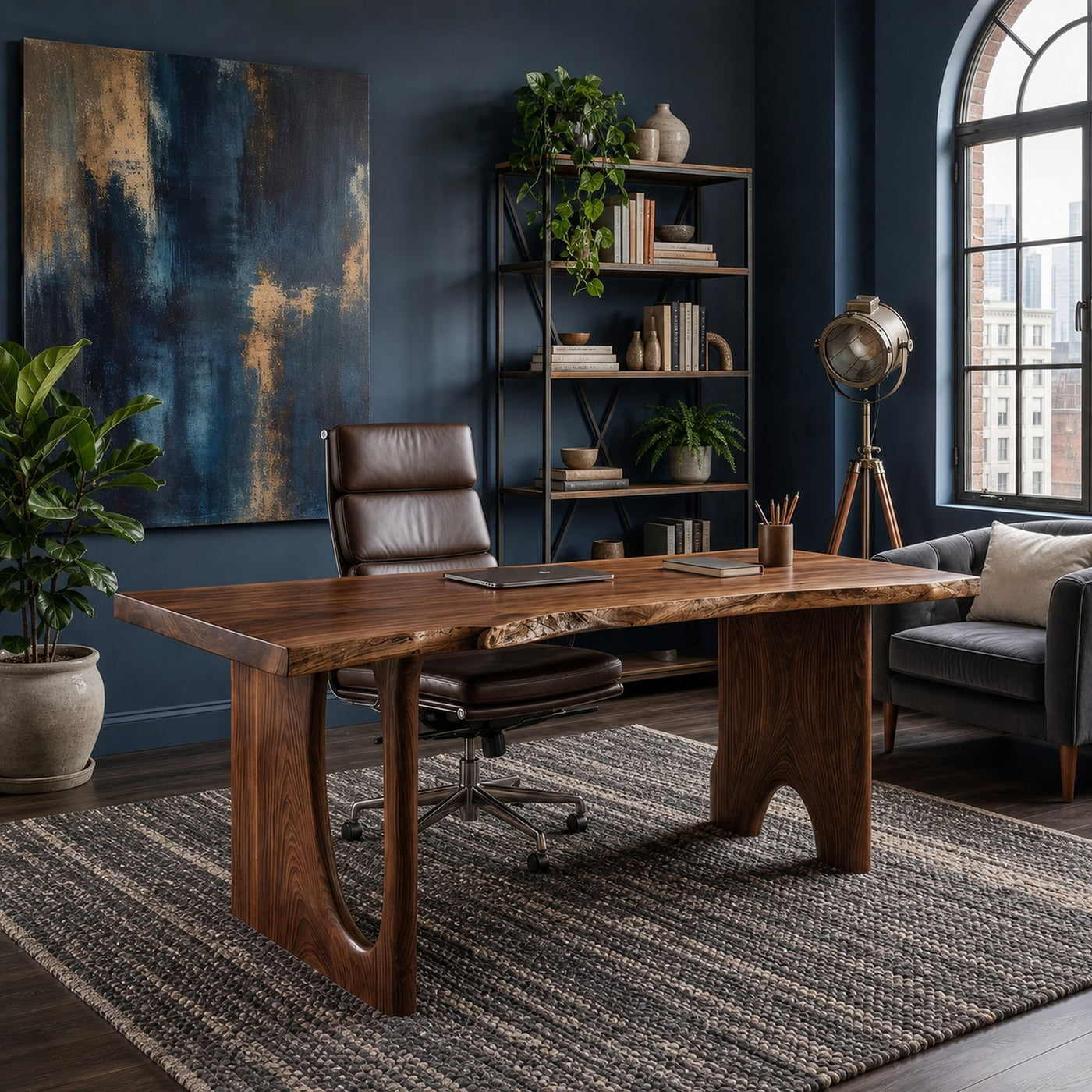 Nature Inspired Wooden Desk For Study Room And Home Office - product view 7