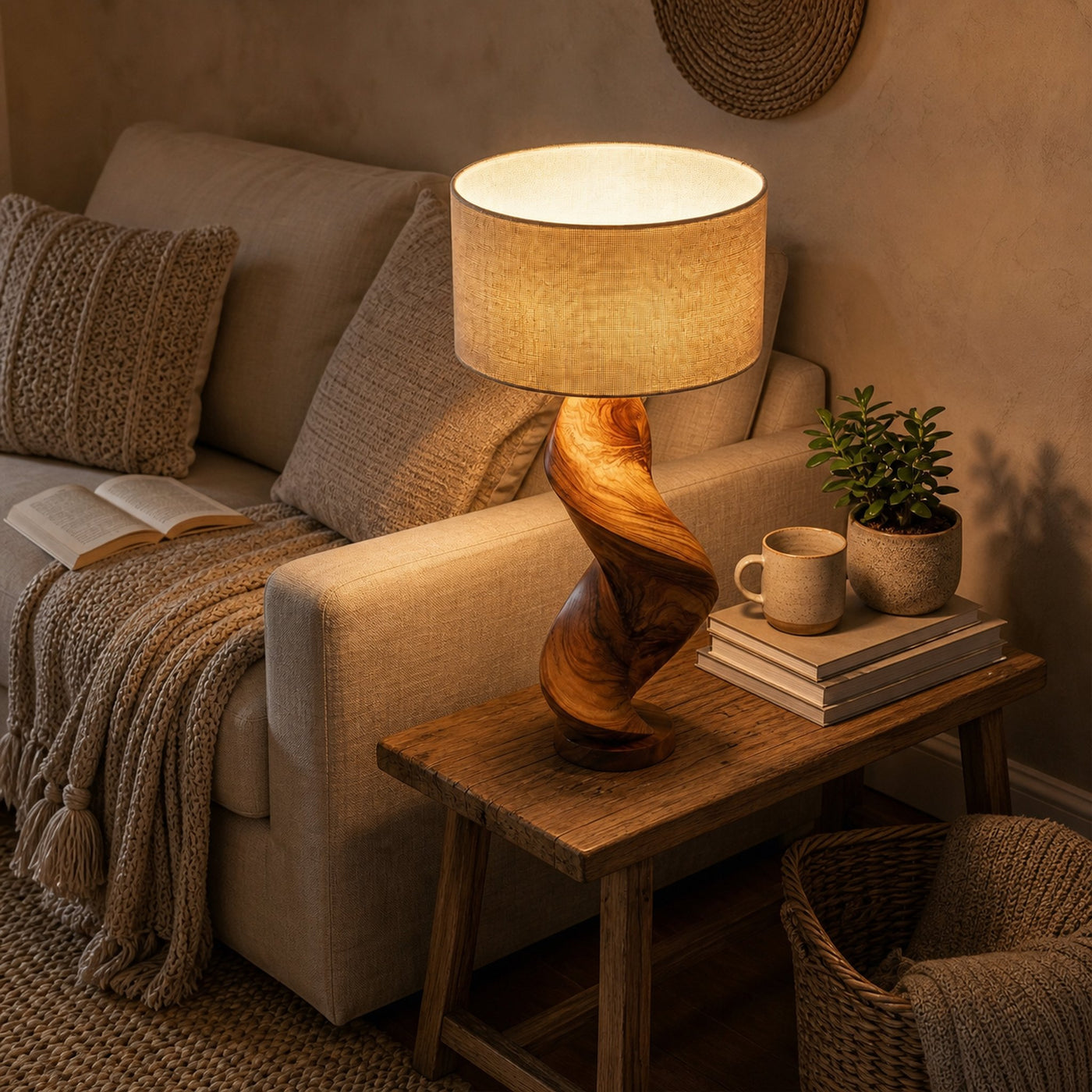 Organic Ambient Lamp Bedroom Living Room Dining Room Corner - product view 3