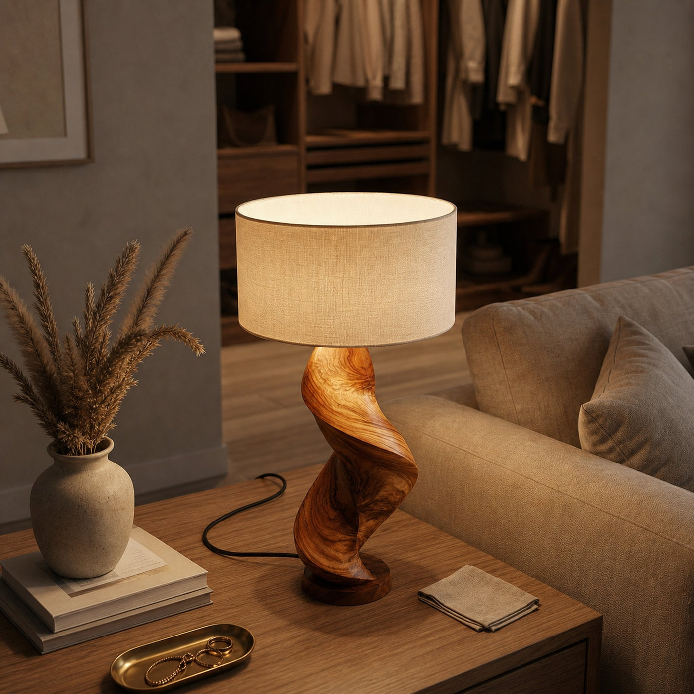Organic Ambient Lamp Bedroom Living Room Dining Room Corner - product view 6