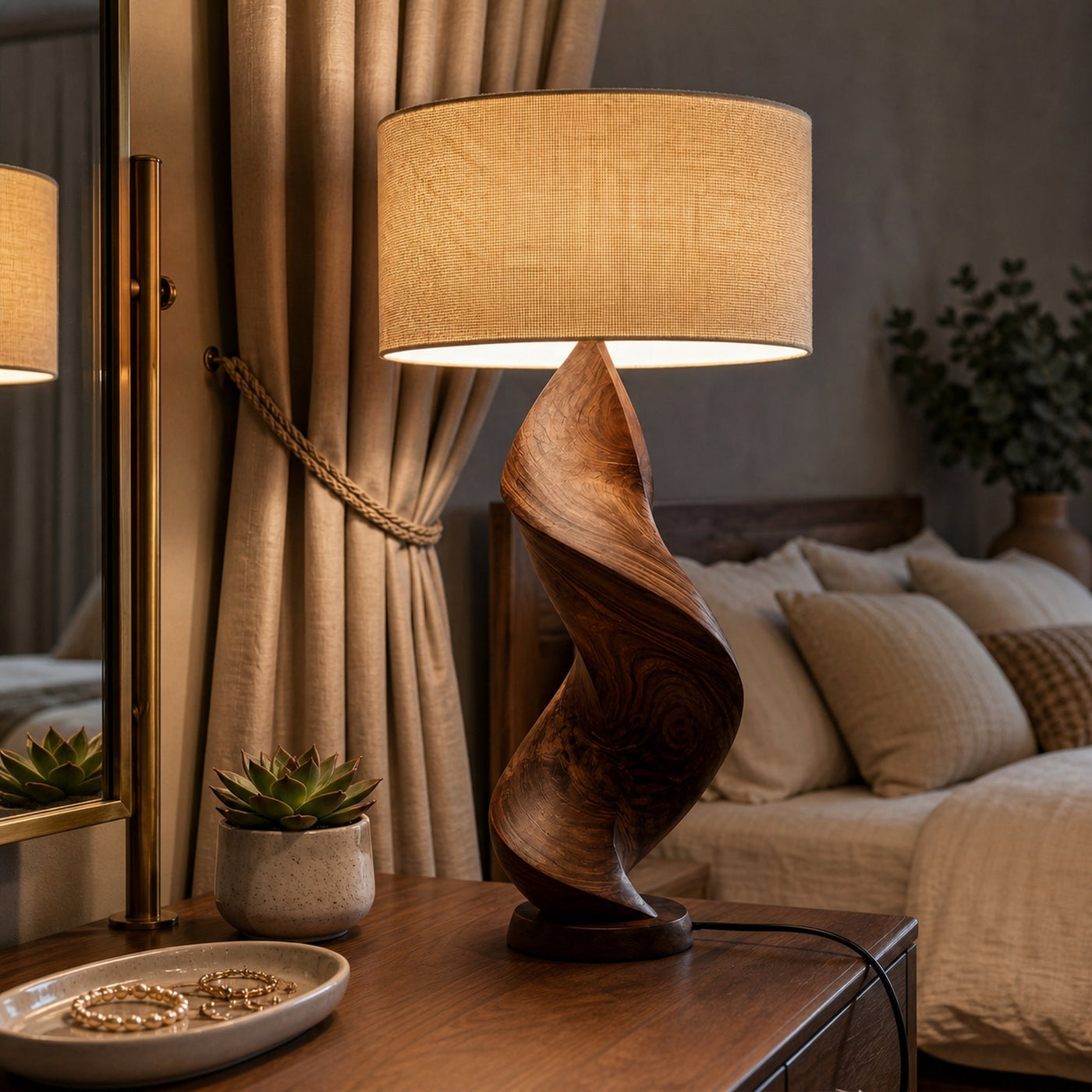 Organic Ambient Lamp Bedroom Living Room Dining Room Corner - product view 7
