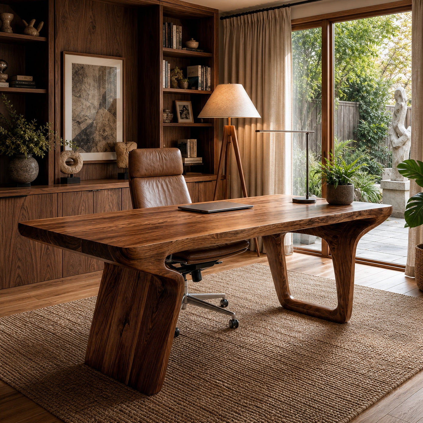 Organic Modern Desk For Home Office And Creative Workspace