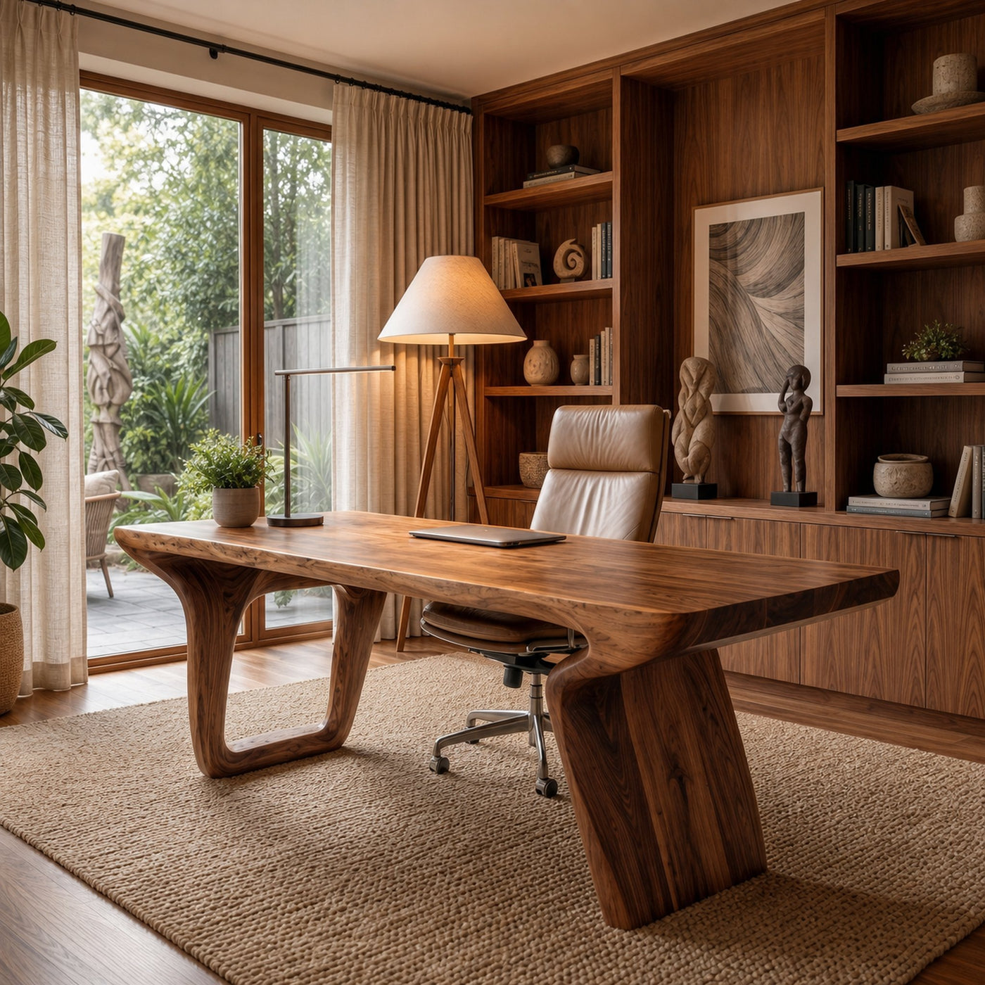 Organic Modern Desk For Home Office And Creative Workspace - product view 2