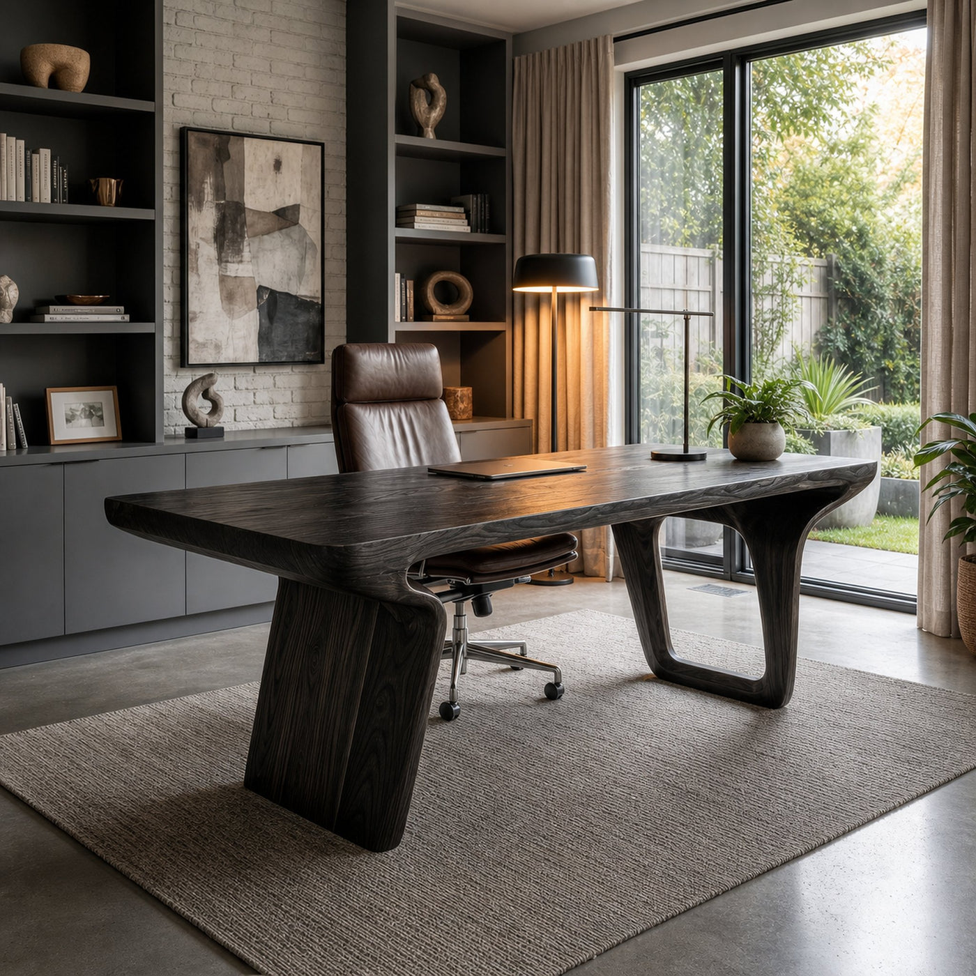 Organic Modern Desk For Home Office And Creative Workspace - product view 4