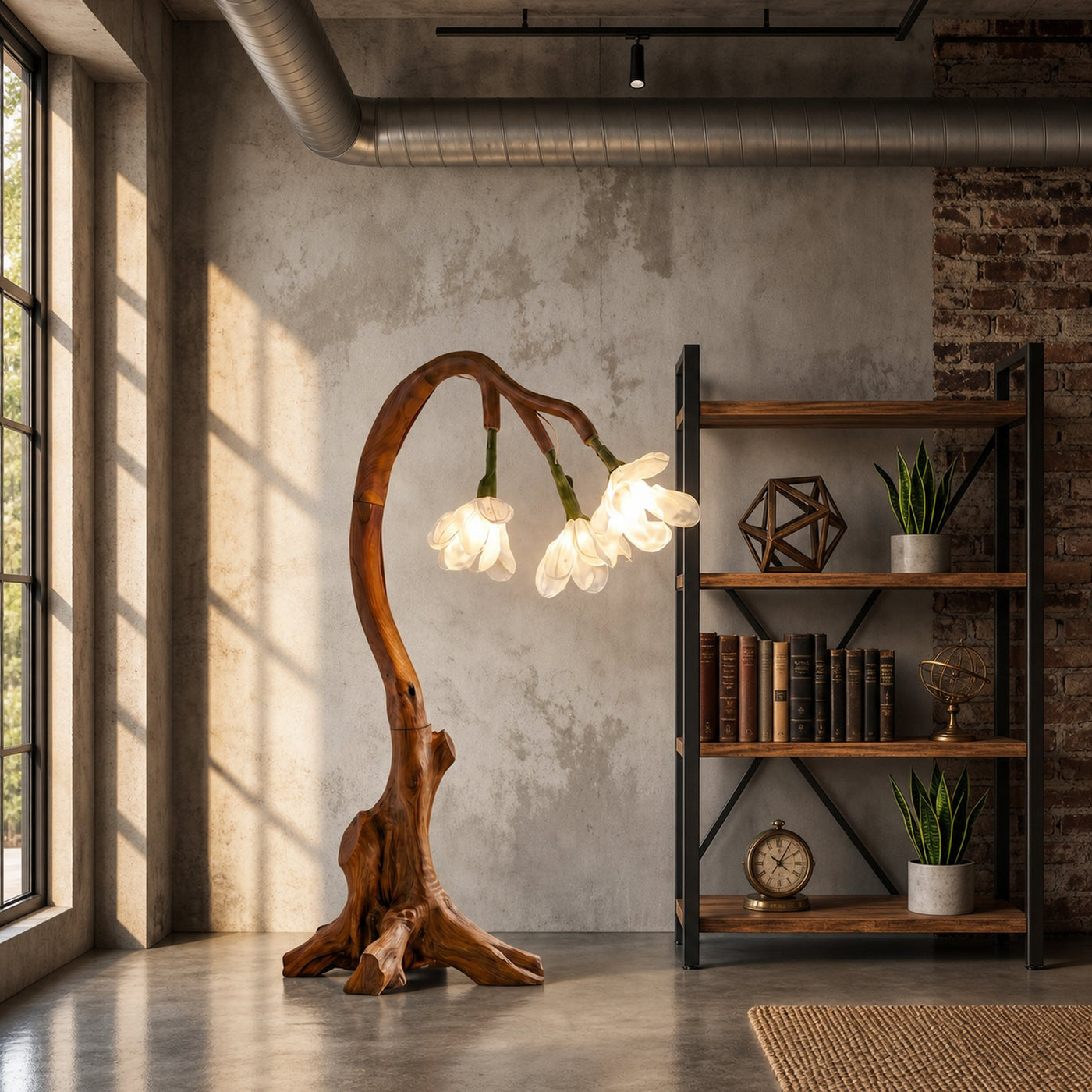 Organic Modern Floral Floor Lamp For Living Room And Bedroom - product view 6