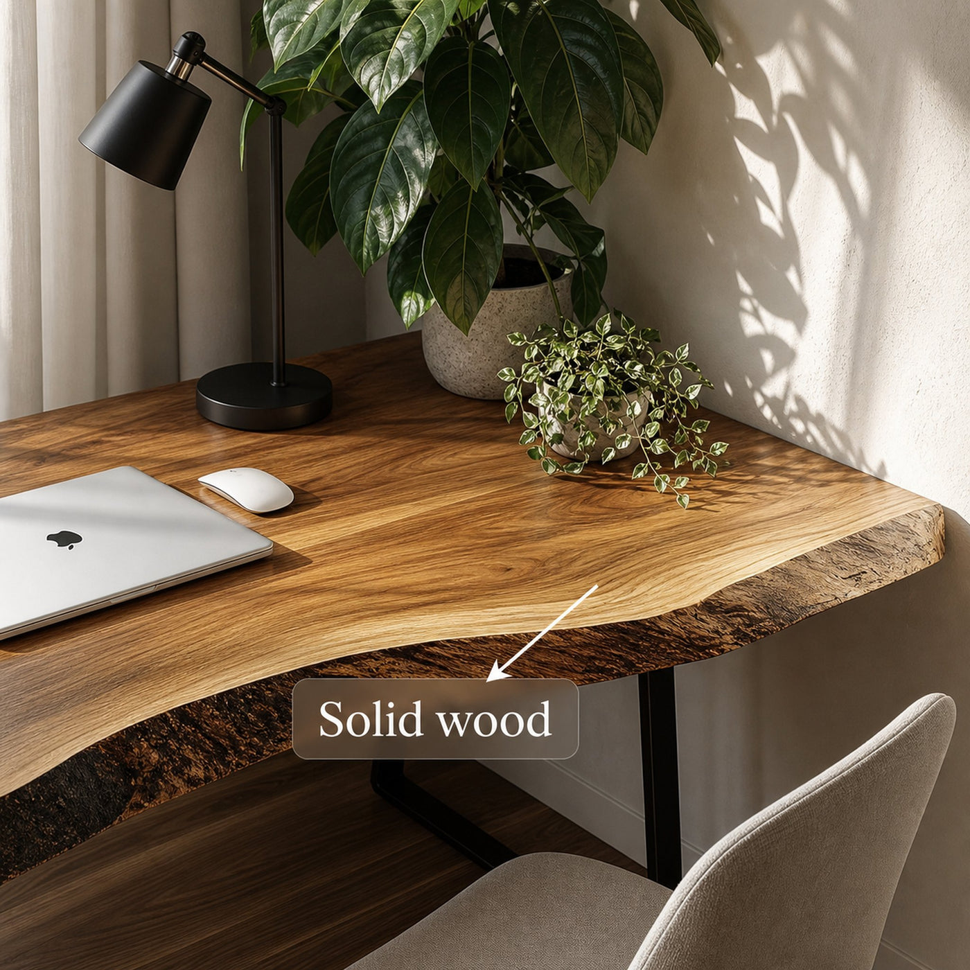 Organic Modern Office Desk Bedroom And Studio Room - product view 3