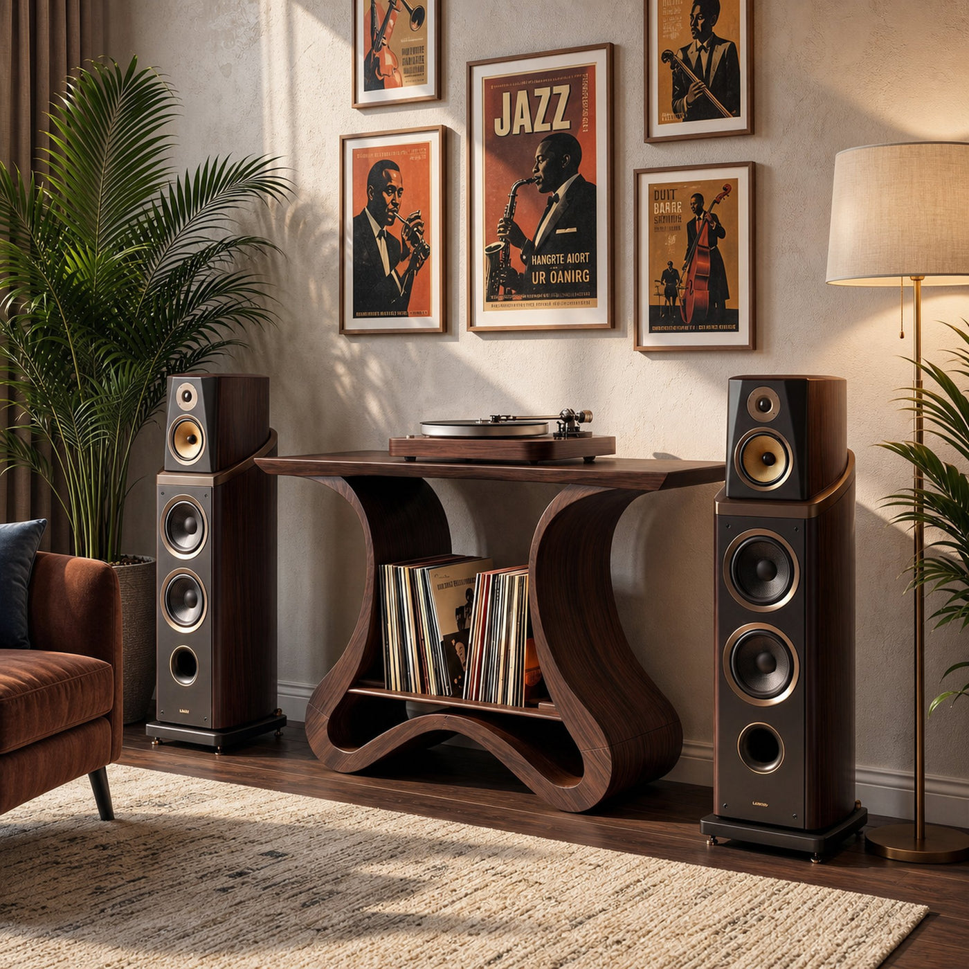 Organic Modern Vinyl Stand For Living Room - product view 6