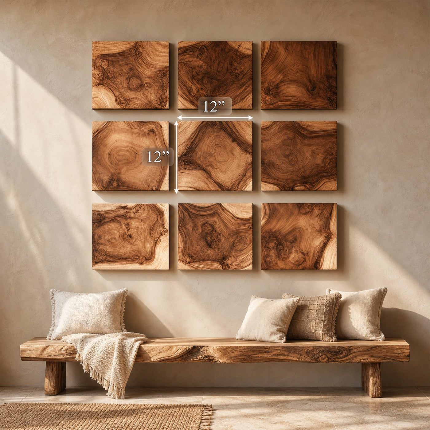 Organic Modern Wall Art Panels For Living Room And Interior Decor - product view 4
