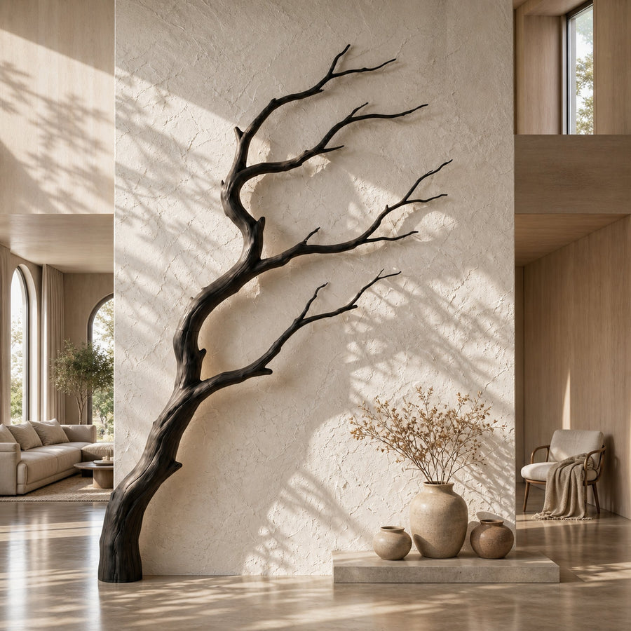 Organic Modern Wall Decor Sculptural Tree Branch For Entryway