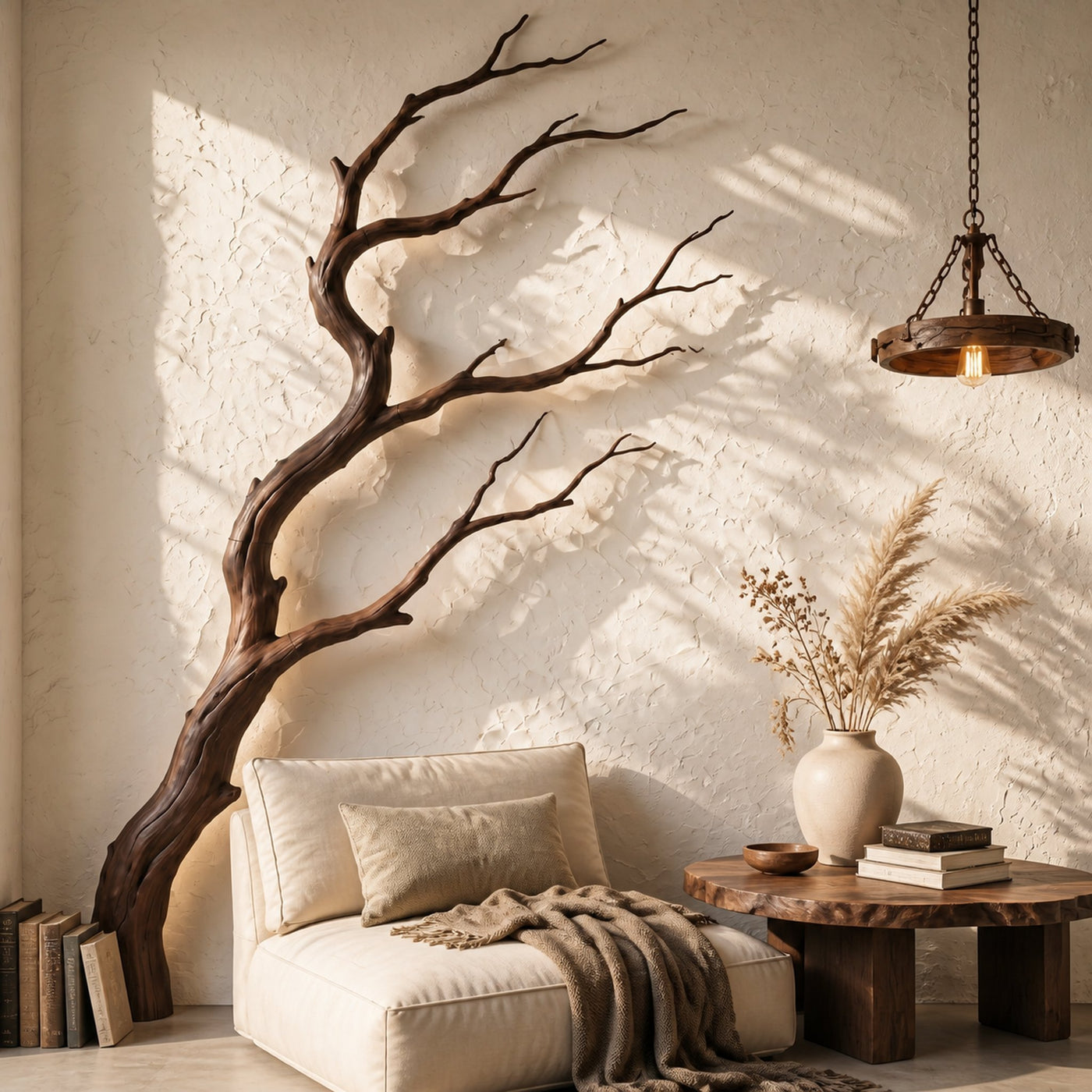 Organic Modern Wall Decor Sculptural Tree Branch For Entryway - product view 7