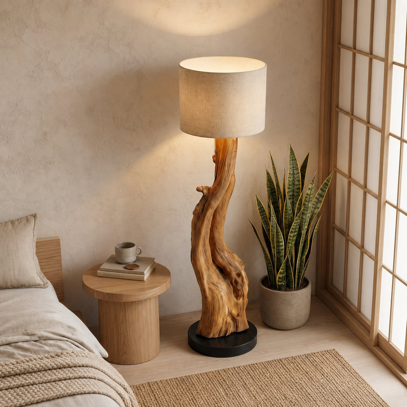 Organic Sculptural Floor Lamp For Bedroom And Living Room - product view 2