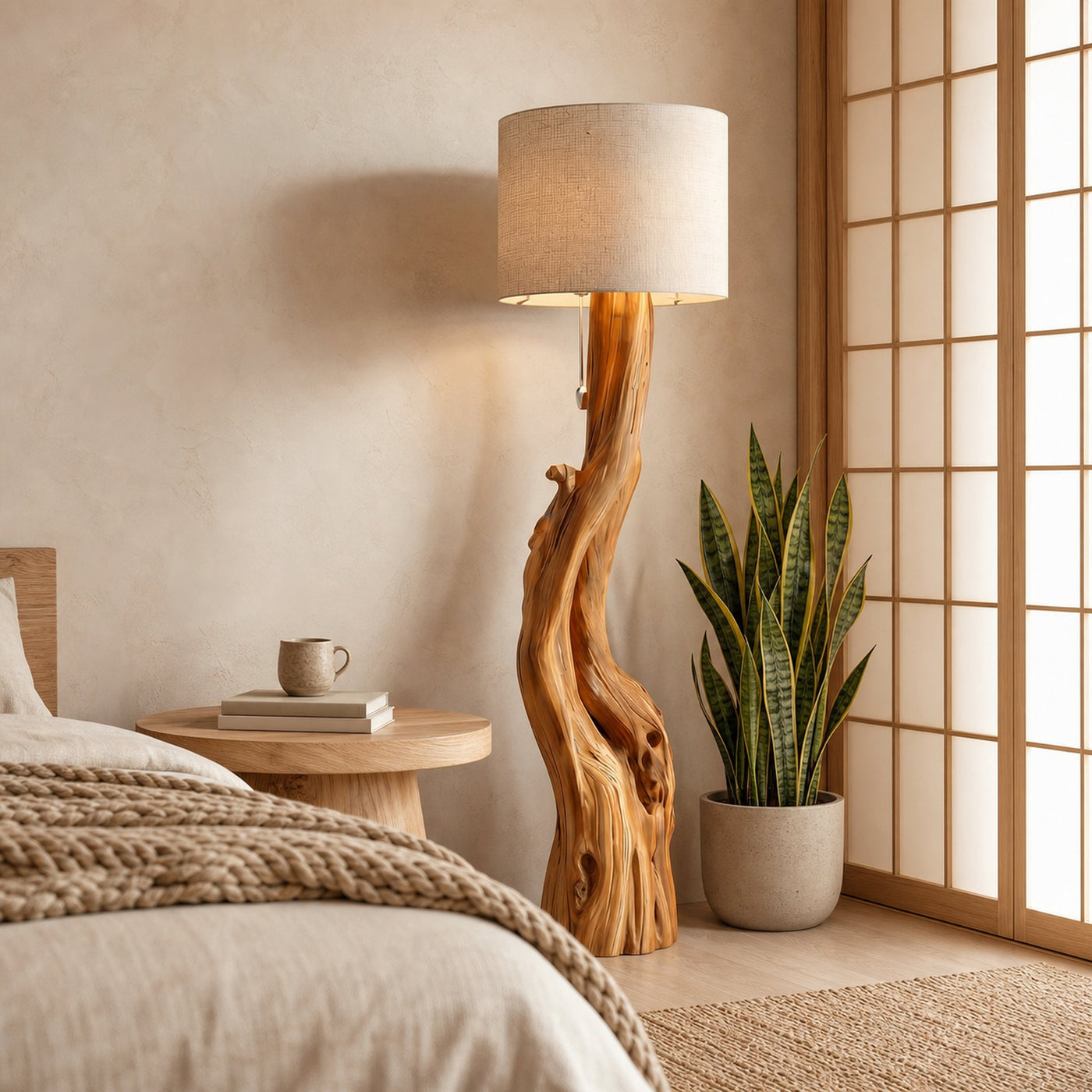 Organic Sculptural Floor Lamp For Bedroom And Living Room - product view 3