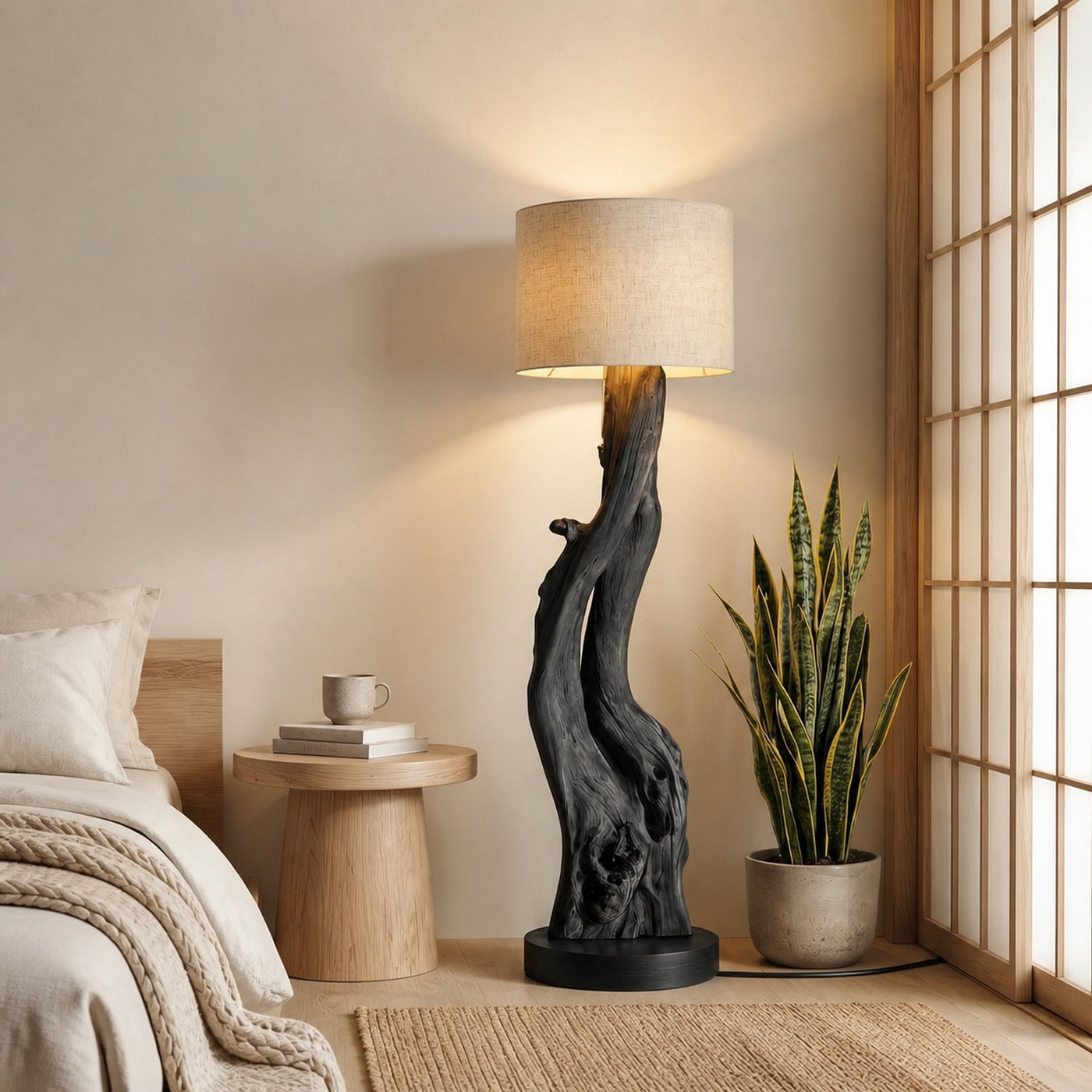 Organic Sculptural Floor Lamp For Bedroom And Living Room - product view 4