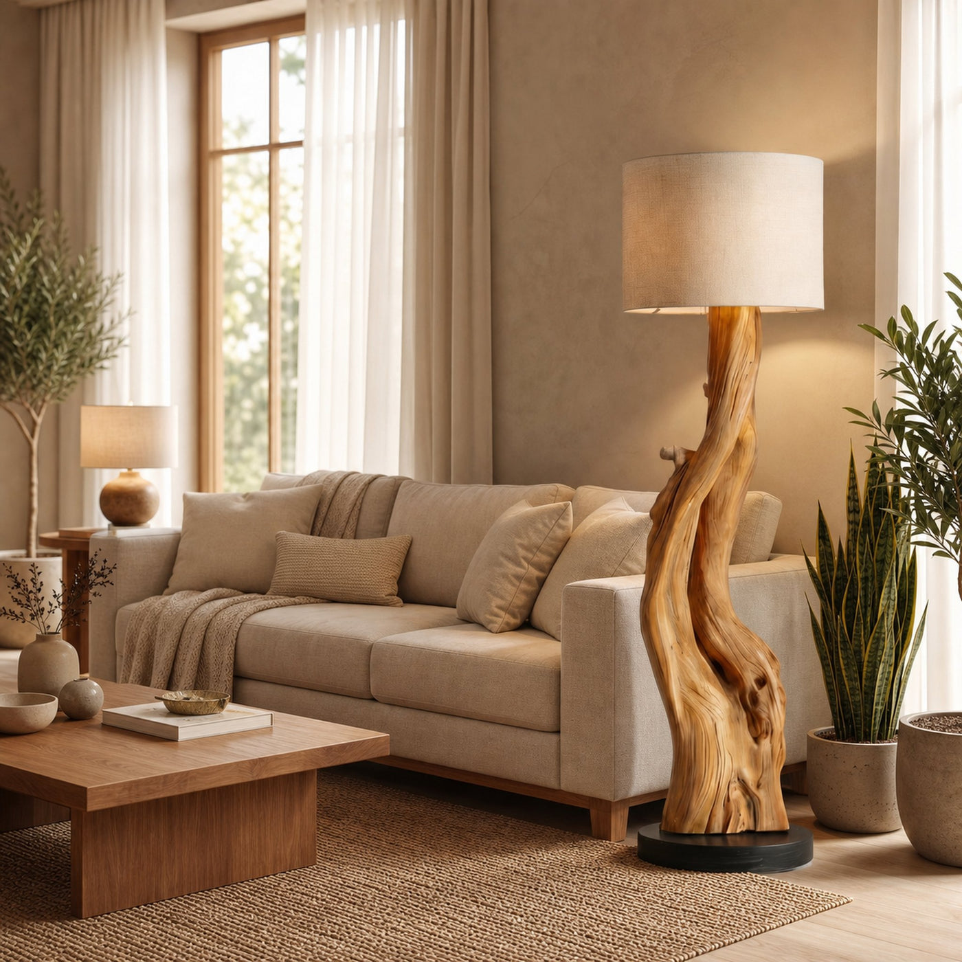 Organic Sculptural Floor Lamp For Bedroom And Living Room - product view 5