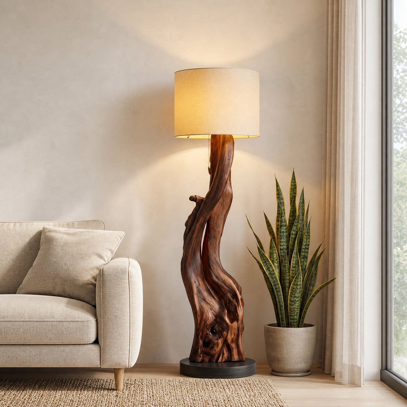 Organic Sculptural Floor Lamp For Bedroom And Living Room - product view 7