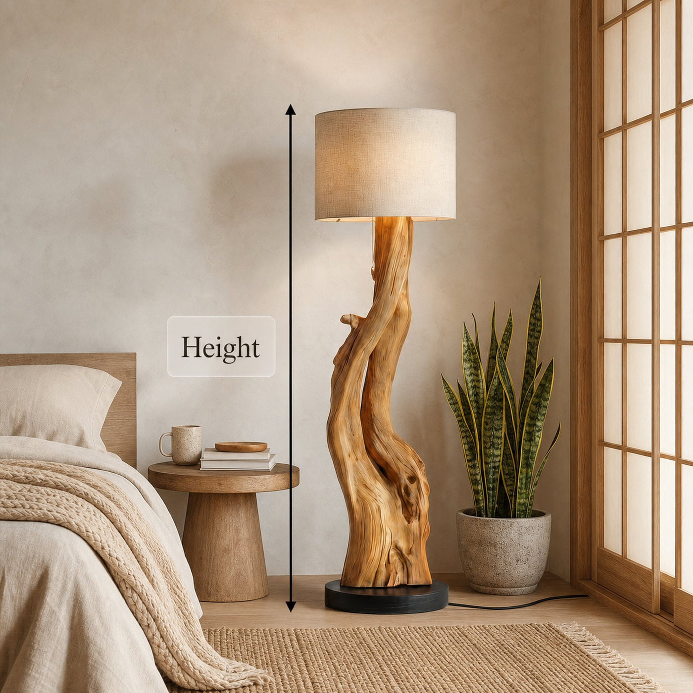 Organic Sculptural Floor Lamp For Bedroom And Living Room - product view 8
