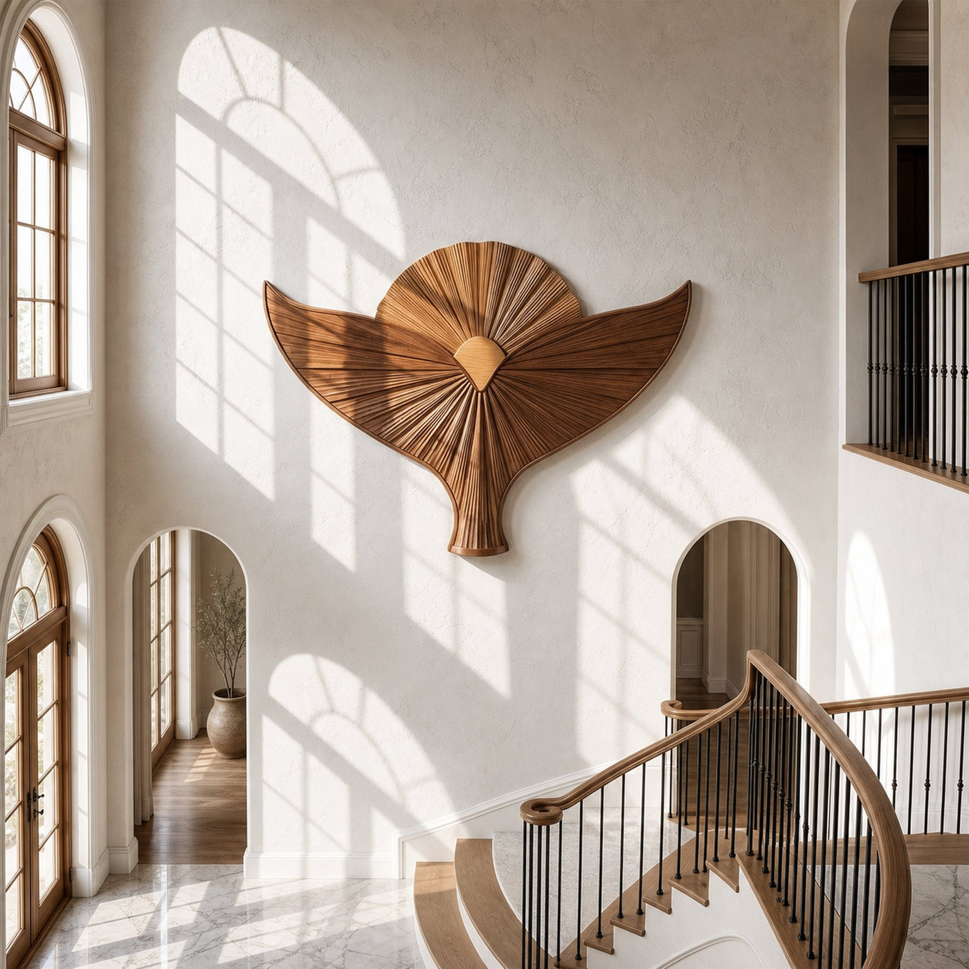 Organic Sculpture Bird Wall For Living Room And Entryway - product view 2