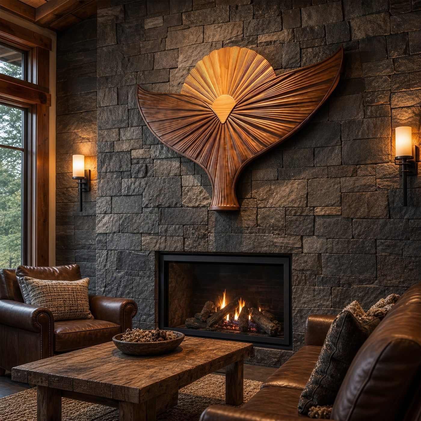 Organic Sculpture Bird Wall For Living Room And Entryway - product view 3