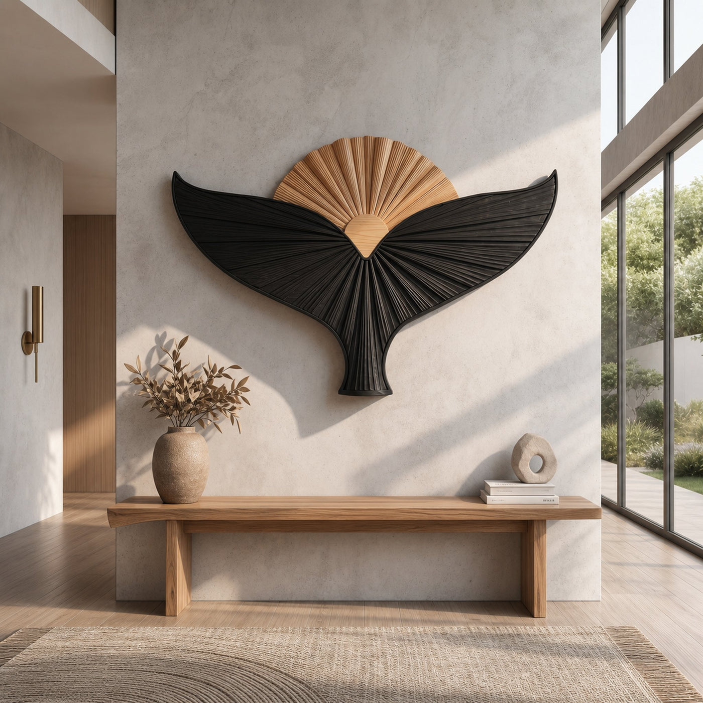 Organic Sculpture Bird Wall For Living Room And Entryway - product view 4