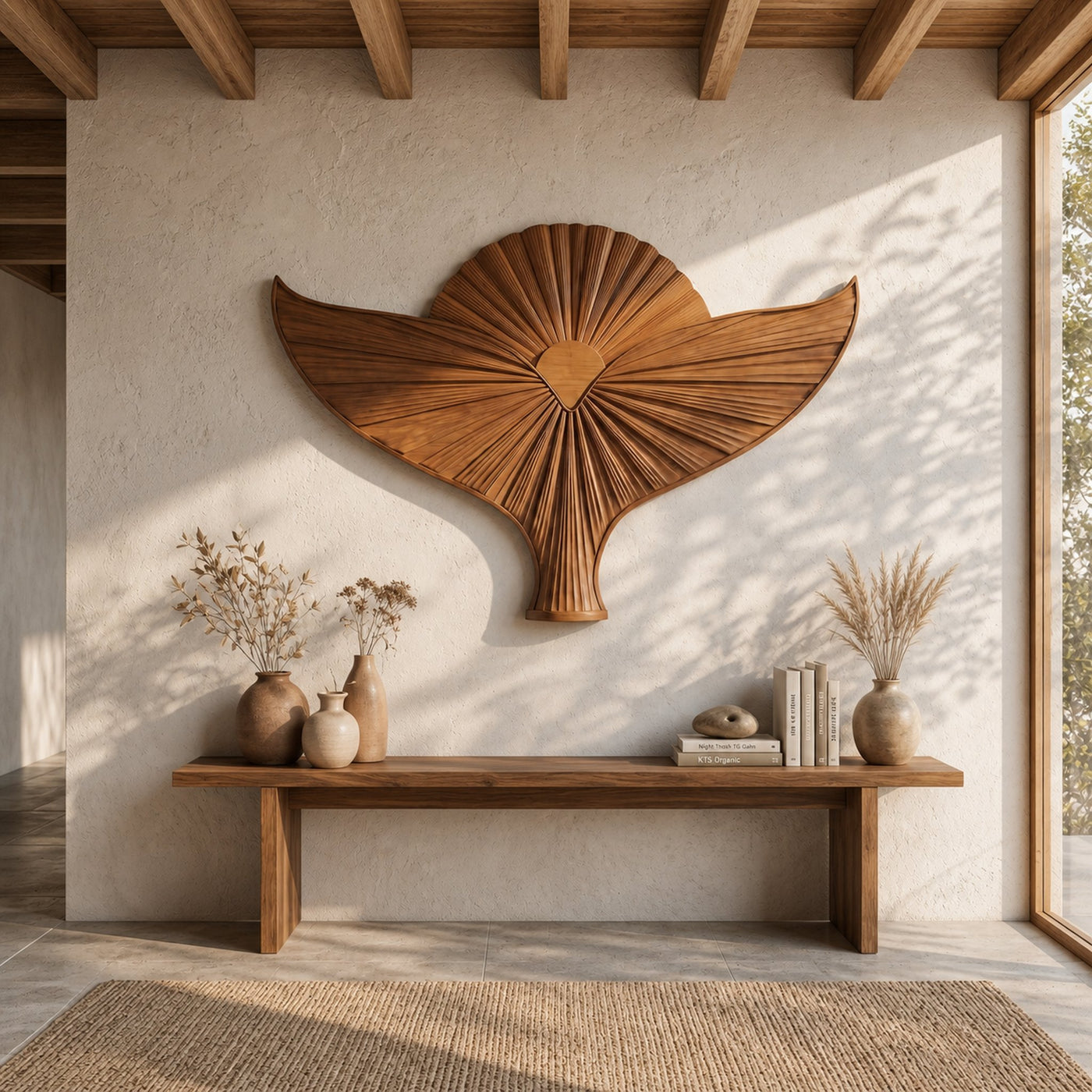 Organic Sculpture Bird Wall For Living Room And Entryway - product view 6