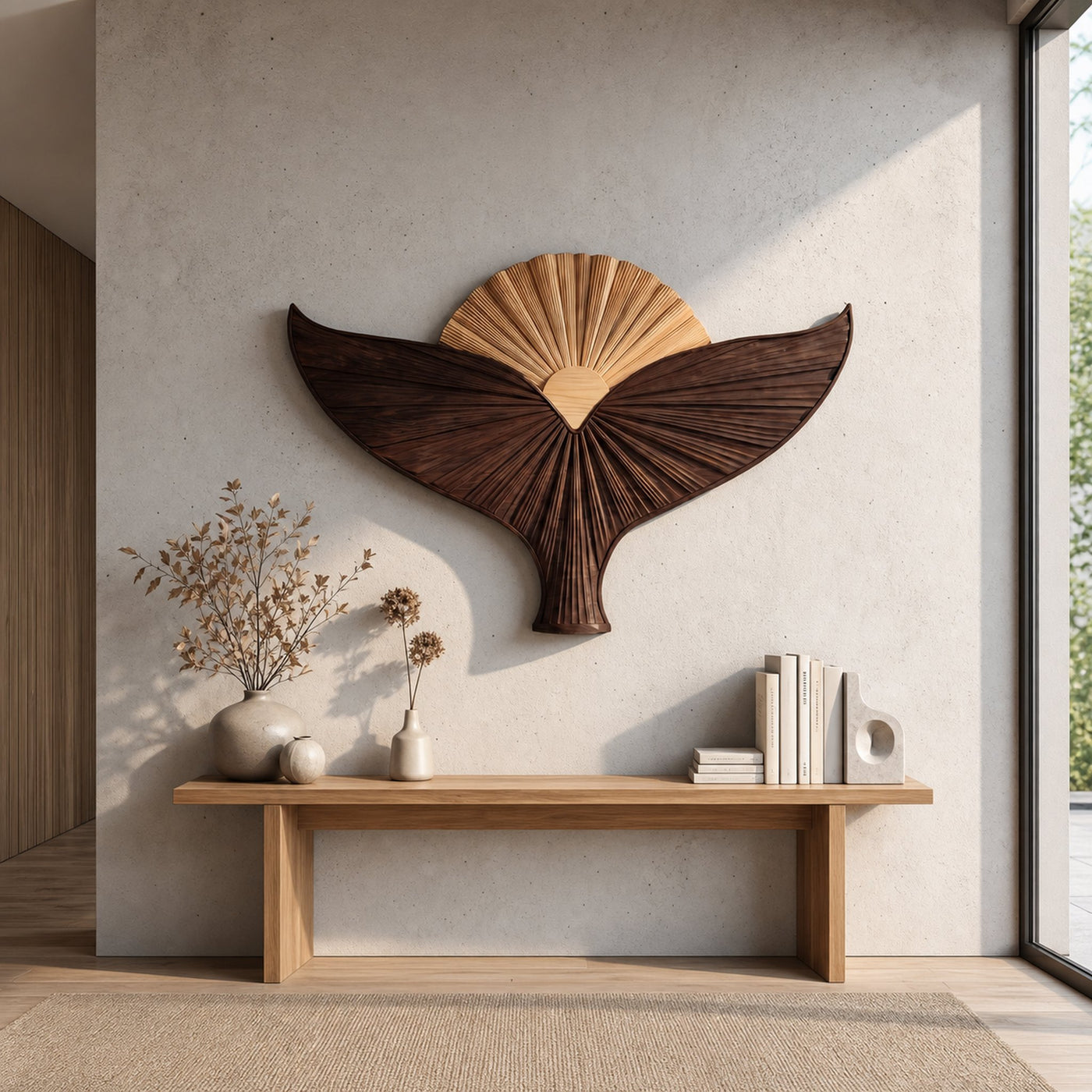 Organic Sculpture Bird Wall For Living Room And Entryway - product view 7