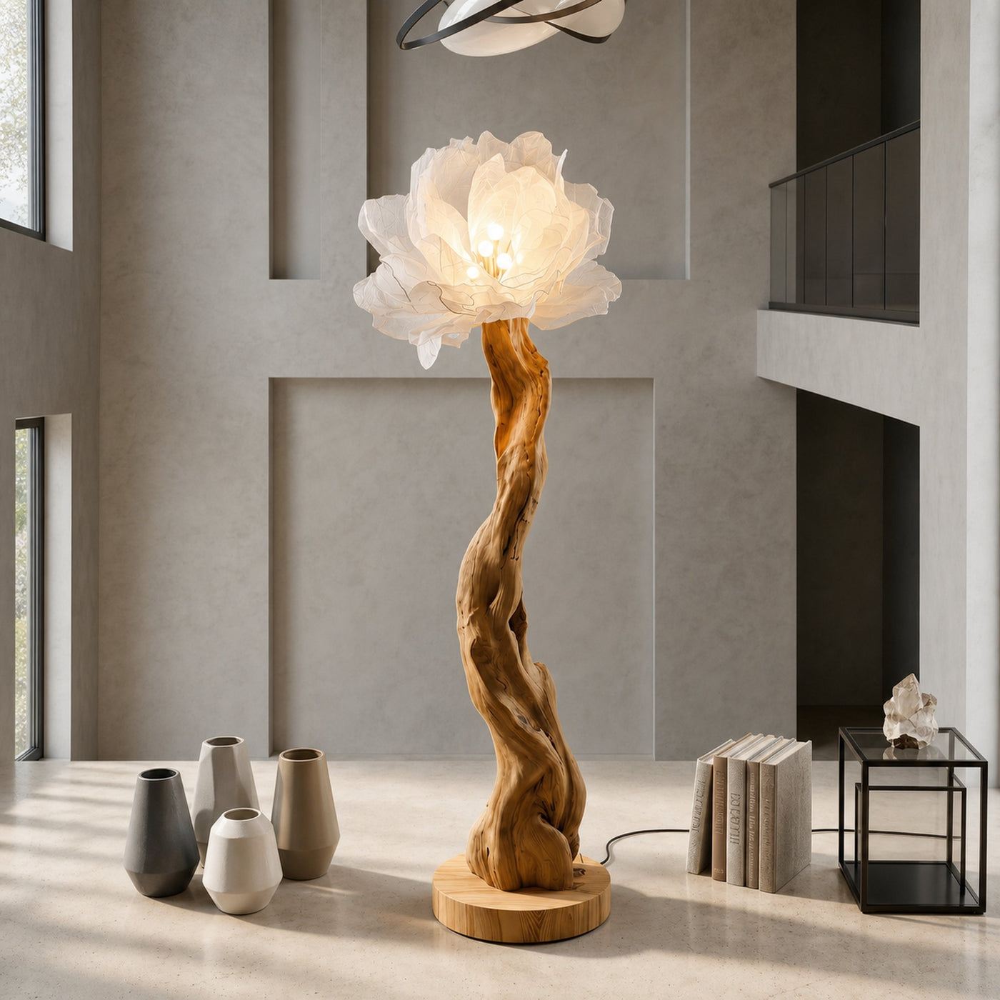 Organic Standing Lamp Sculptural Bloom Design For Living Room - product view 2