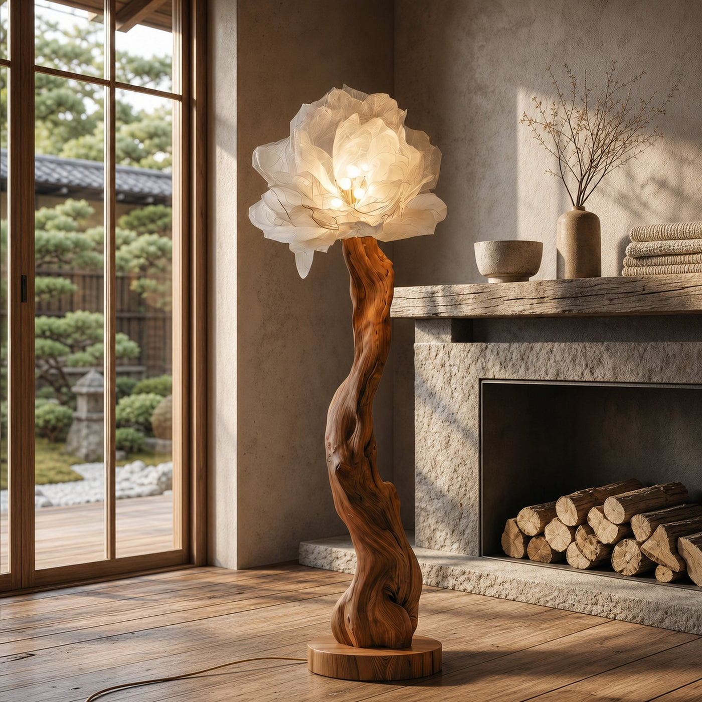 Organic Standing Lamp Sculptural Bloom Design For Living Room - product view 6