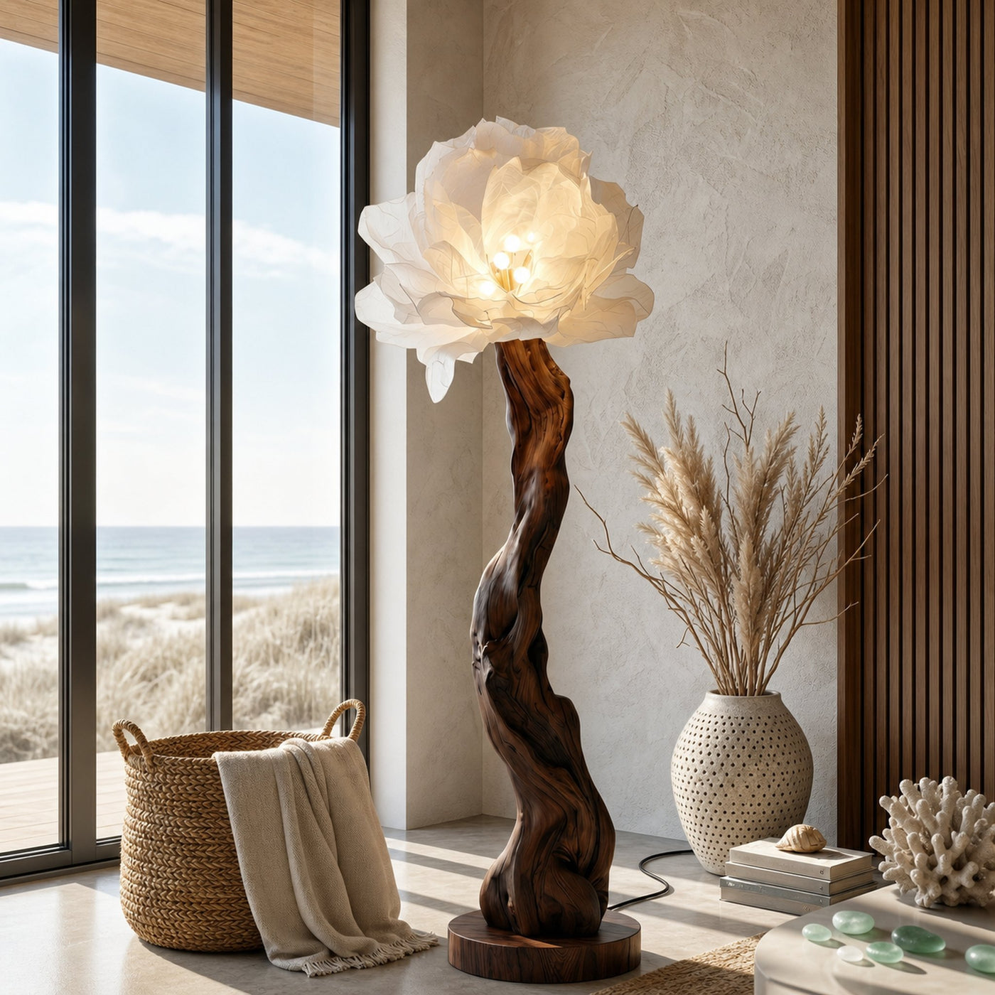 Organic Standing Lamp Sculptural Bloom Design For Living Room - product view 7
