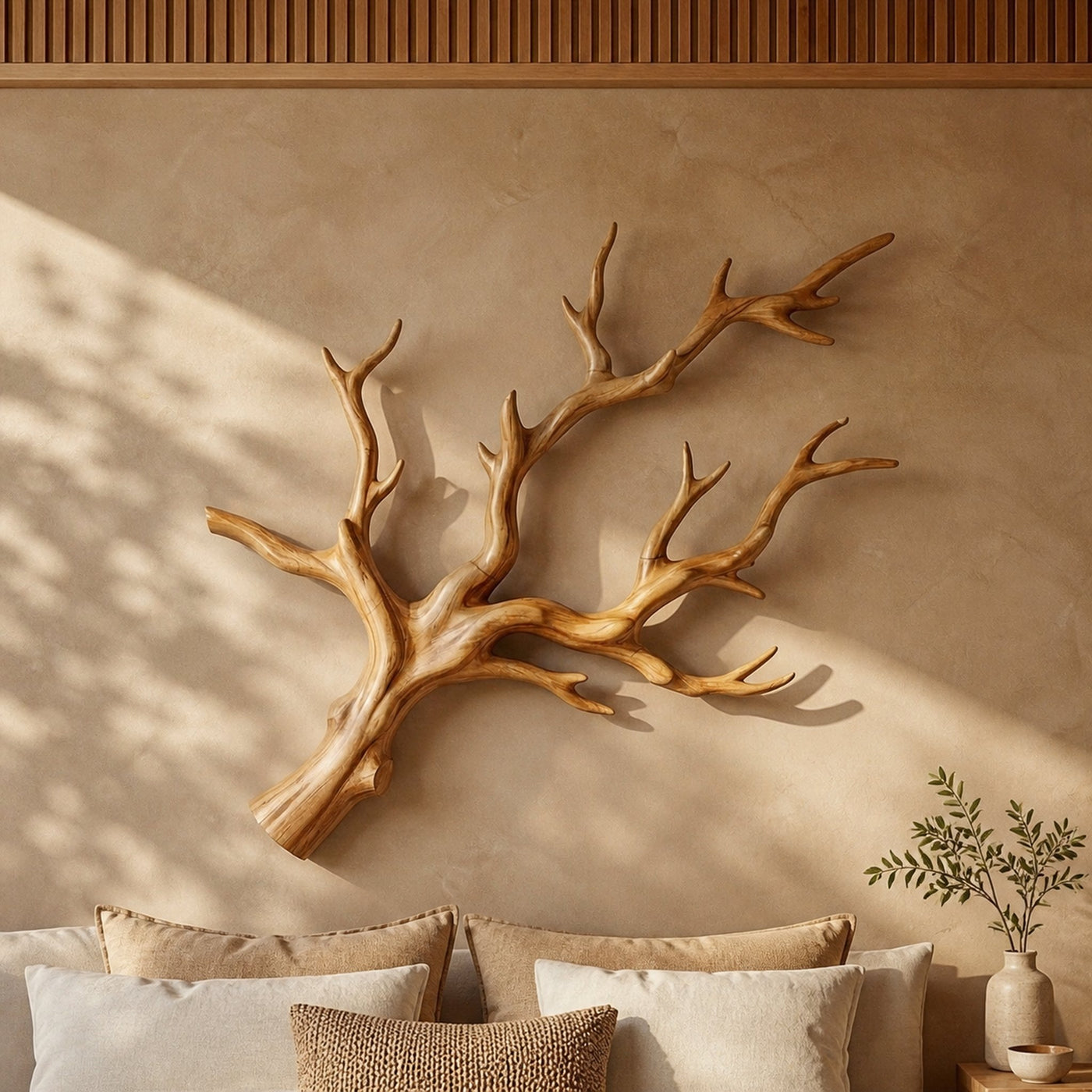 Organic Tree Branch Wall Art For Living Room And Bedroom