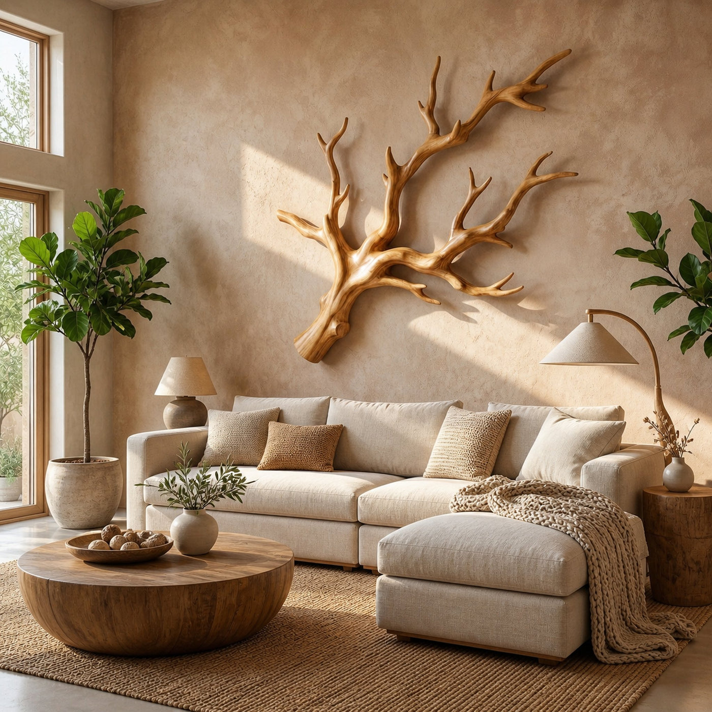 Organic Tree Branch Wall Art For Living Room And Bedroom - product view 2