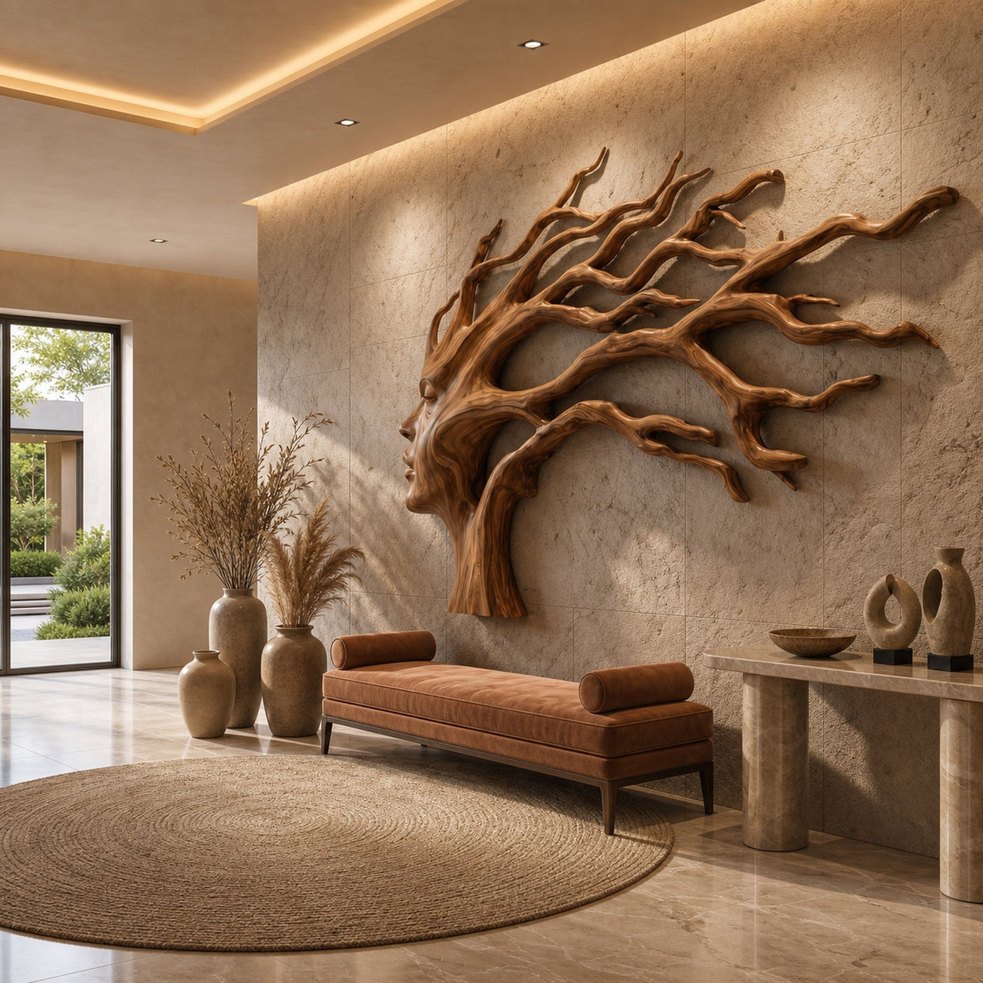 Organic Tree Wall Art With Sculptural Branch Design For Living Room And Entryway - product view 6