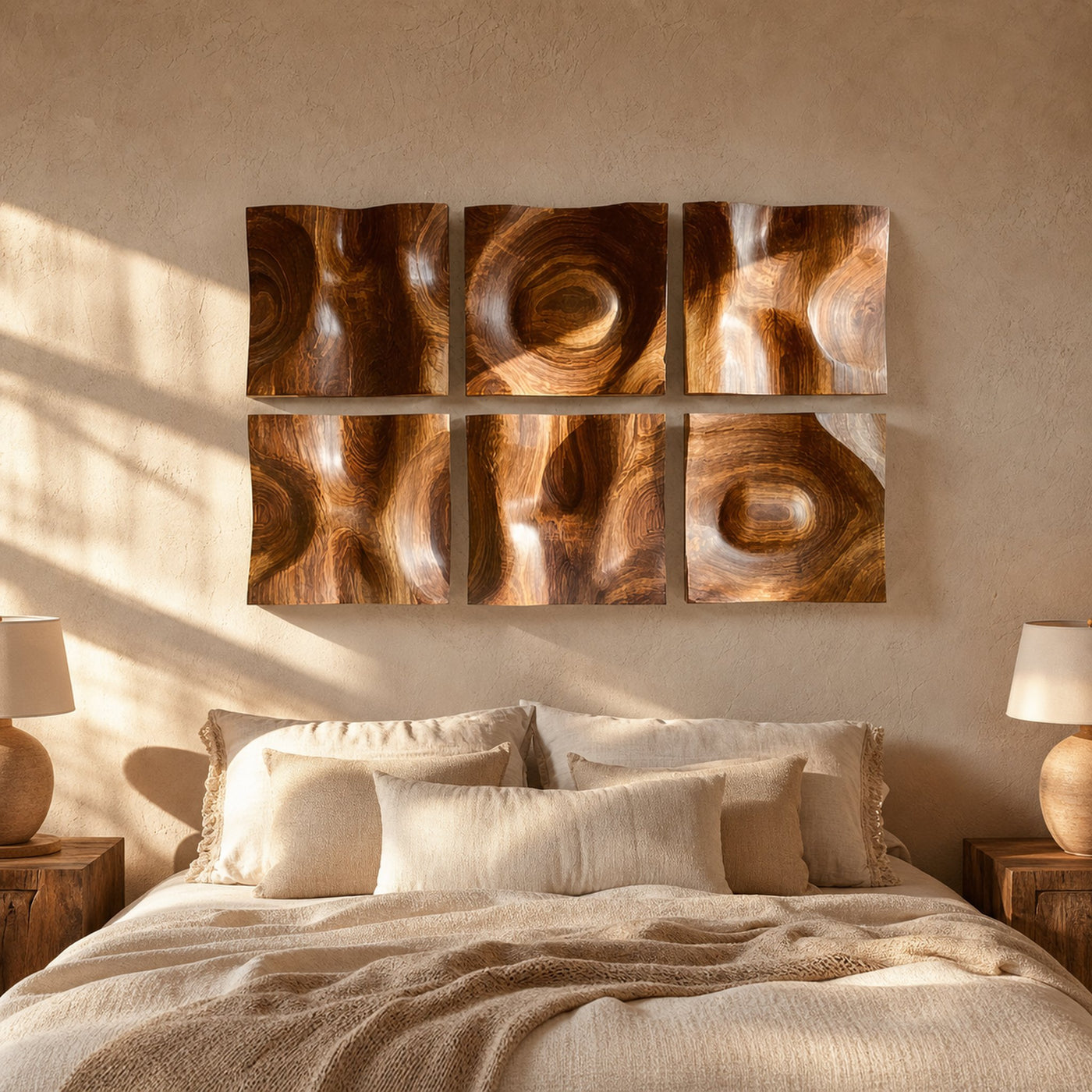 Organic Wall Art Panels For Living Room And Interior Decor